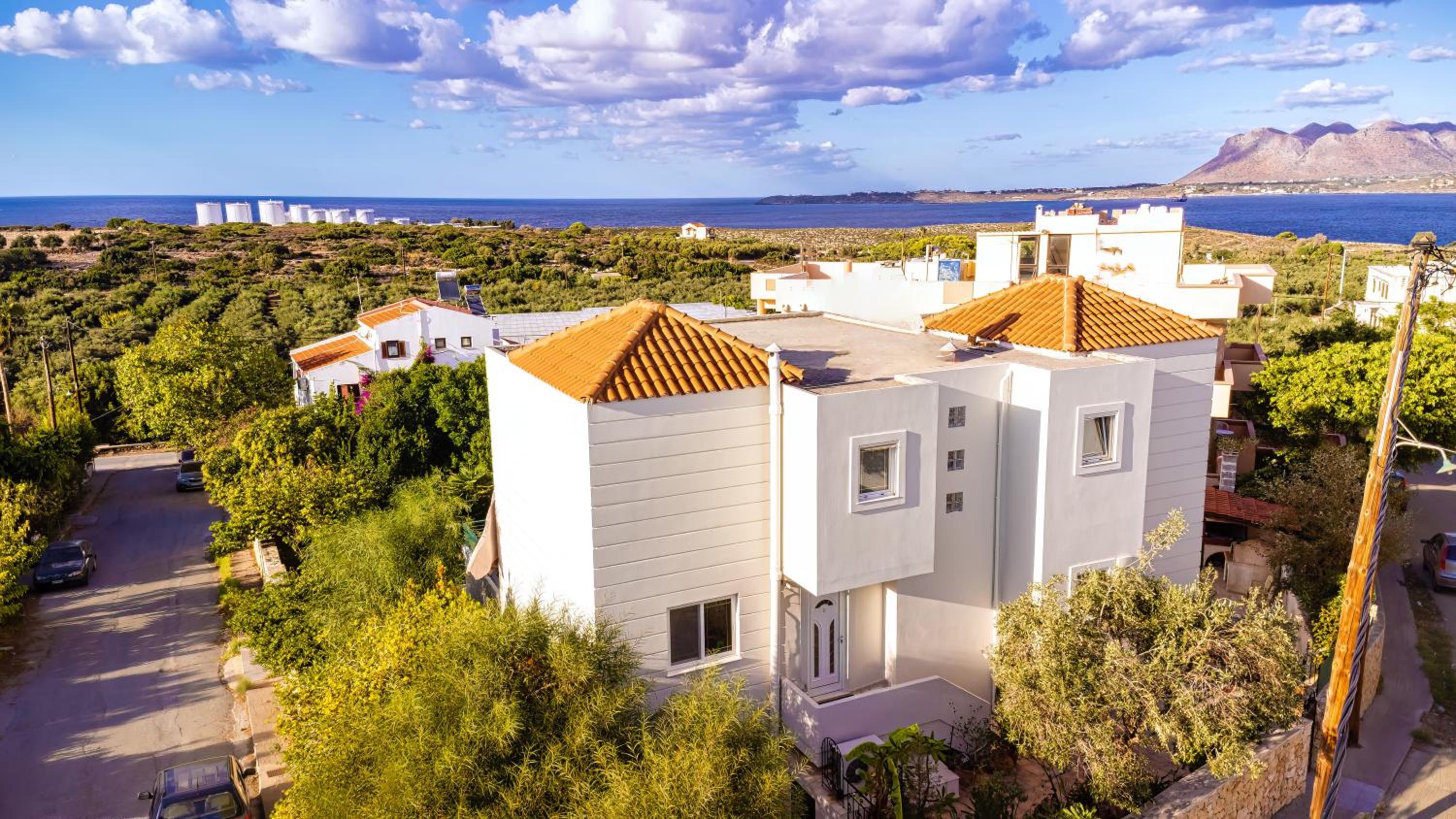 Wonderful Villa in Chania with Private Pool, Panoramic Sea Views & Spacious Interiors view 4