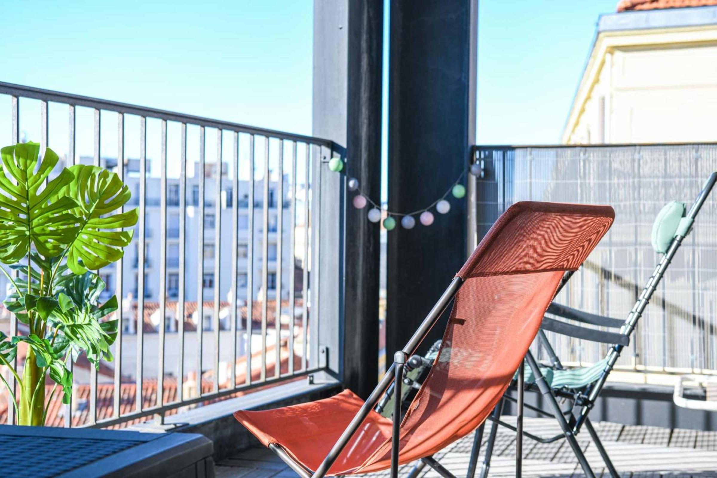 Bail mobilité - Studio cosy avec terrasse et vue