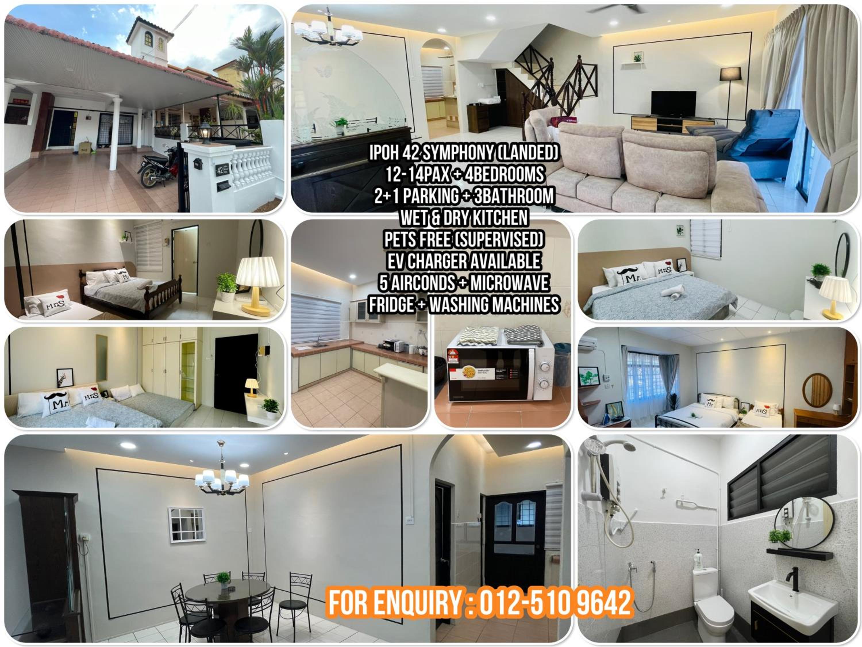 Ipoh 42 Symphony 12pax 4Bedroom 3bathroom 3carpark photo 3