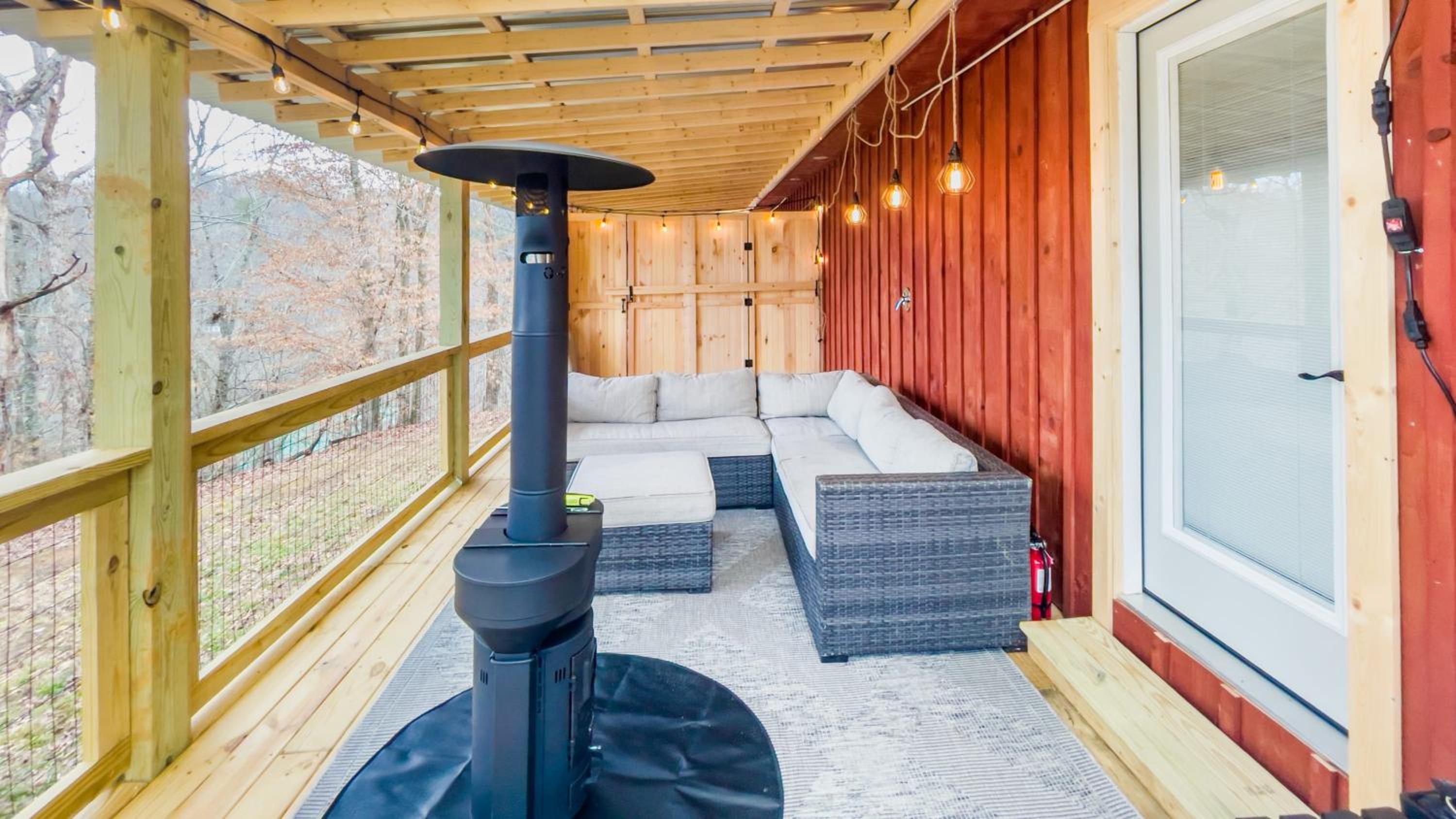 Affordable cabin that sleeps 8 K beds & fire pit view 5