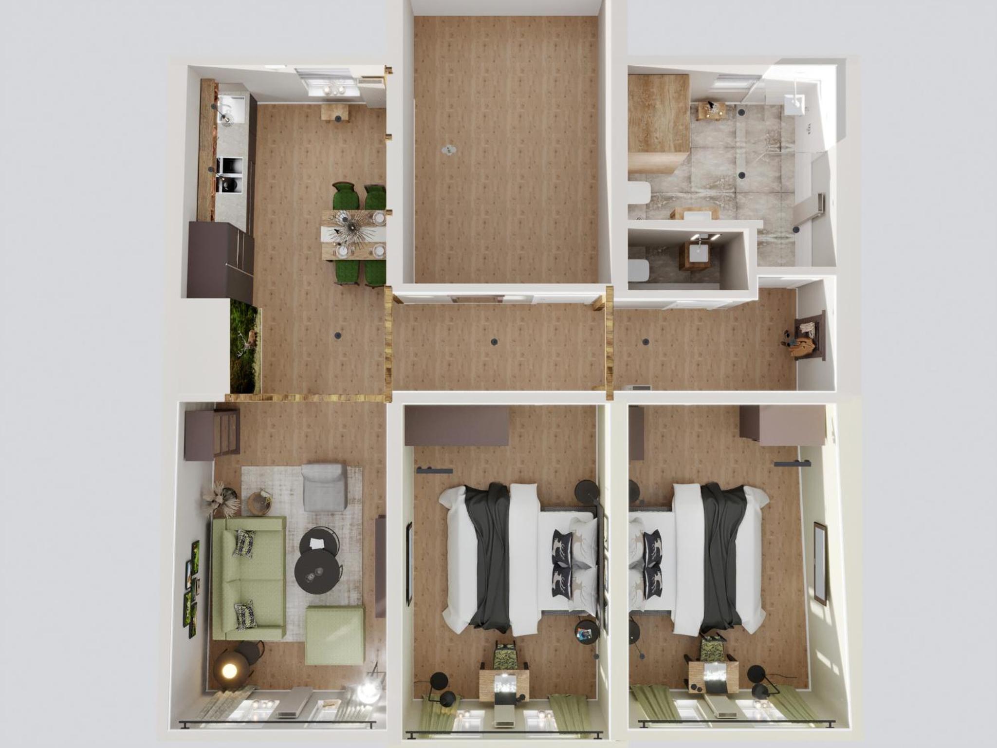 Ferienwohnung Rathausblick 1 mit Infrarot-Kabine