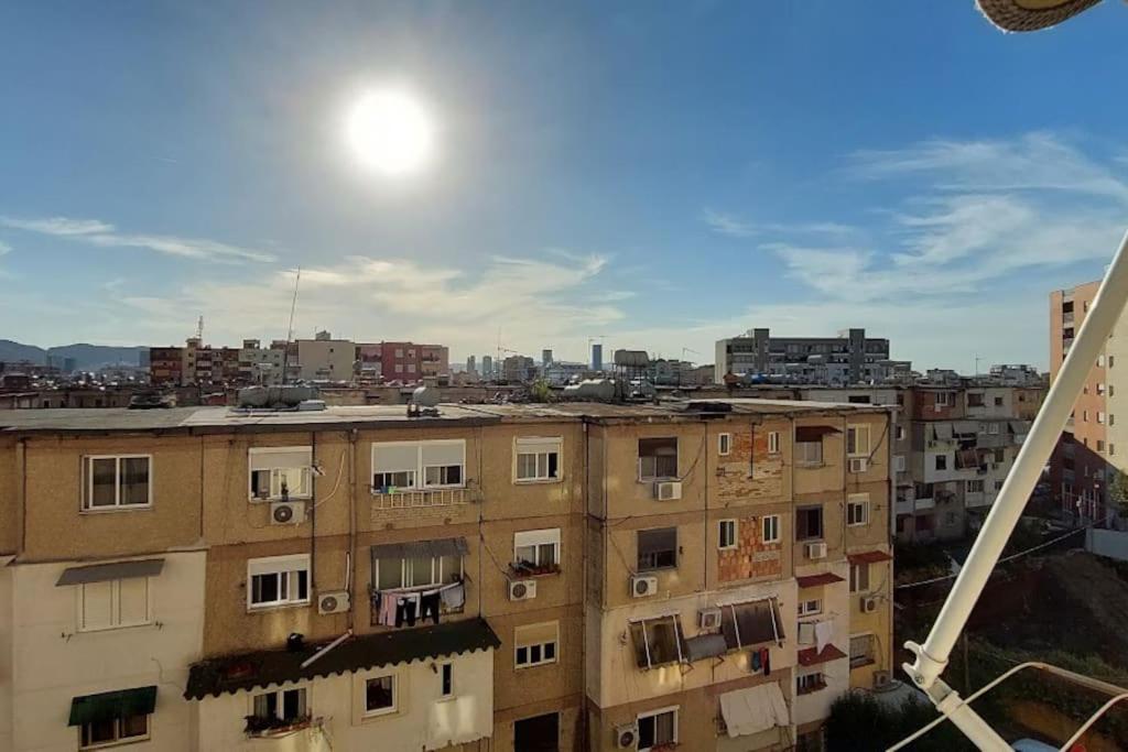 Cozy sunlit apartment with scenic balcony view
