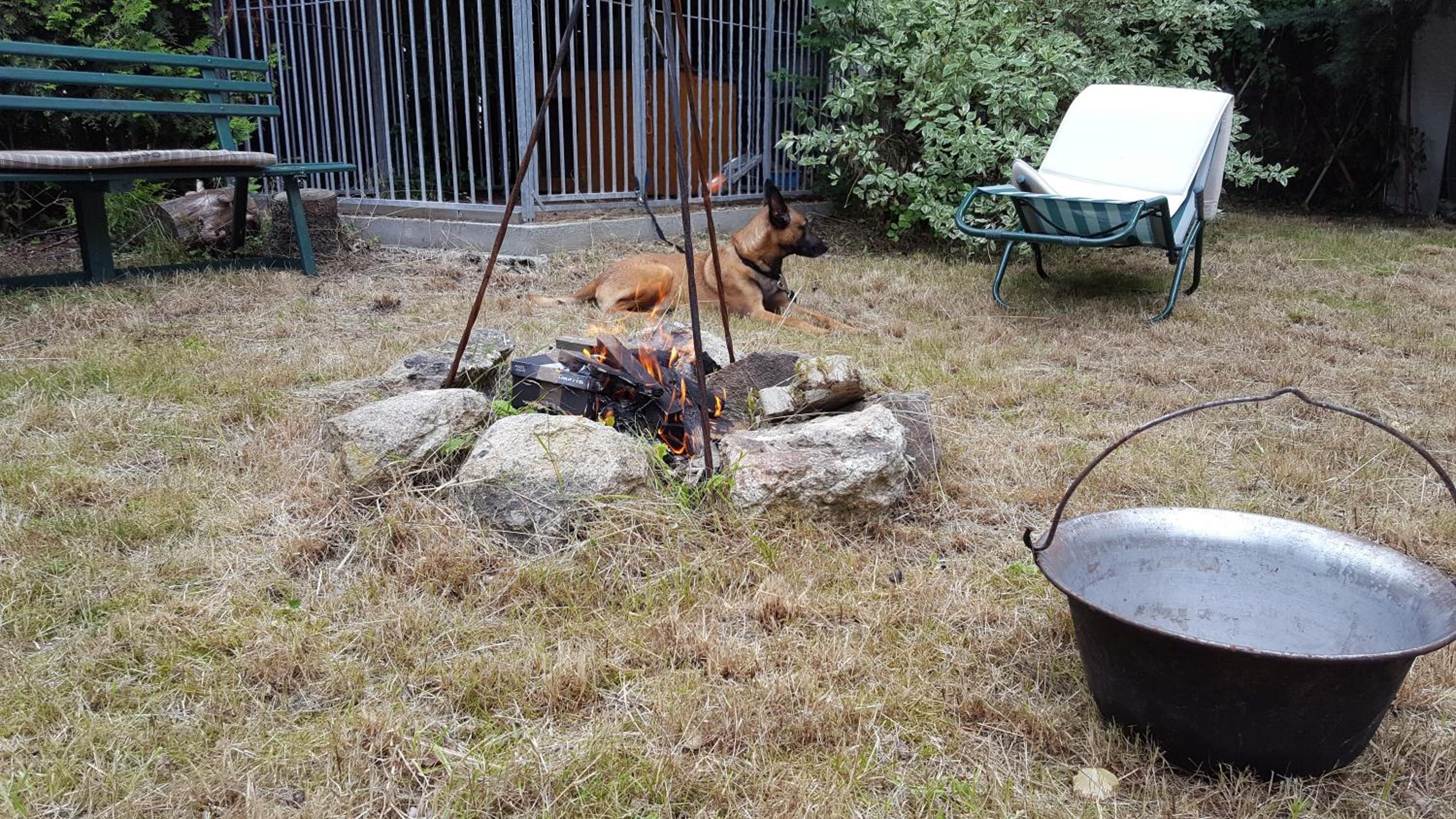 Behagliches Haus mit Kamin und Wärmepumpe