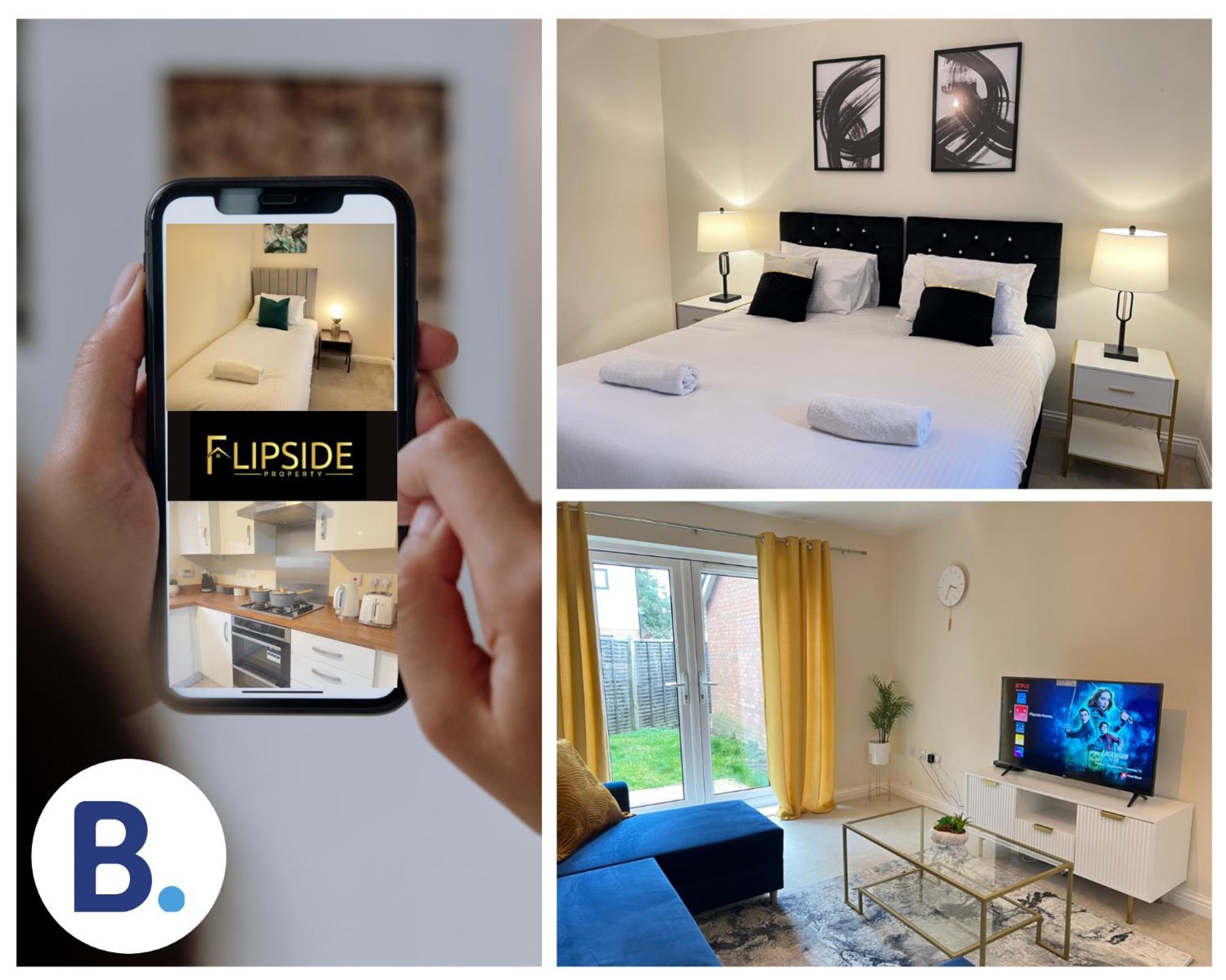 Three Bedroom Semi Detached House By Flipside Property Aylesbury Serviced Accommodation & Short Lets With Wifi & Parking view 3