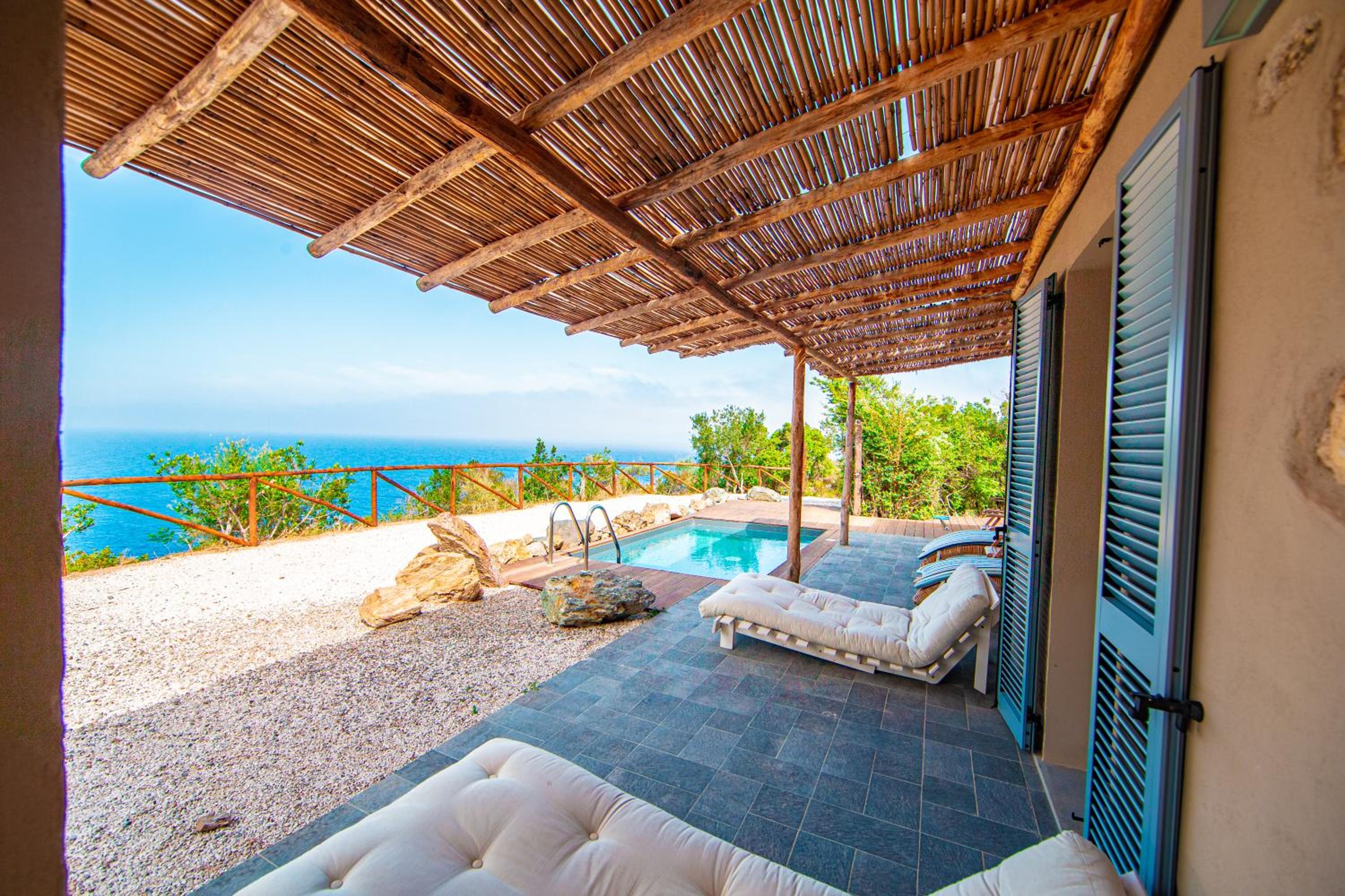 outdoor BBQ area