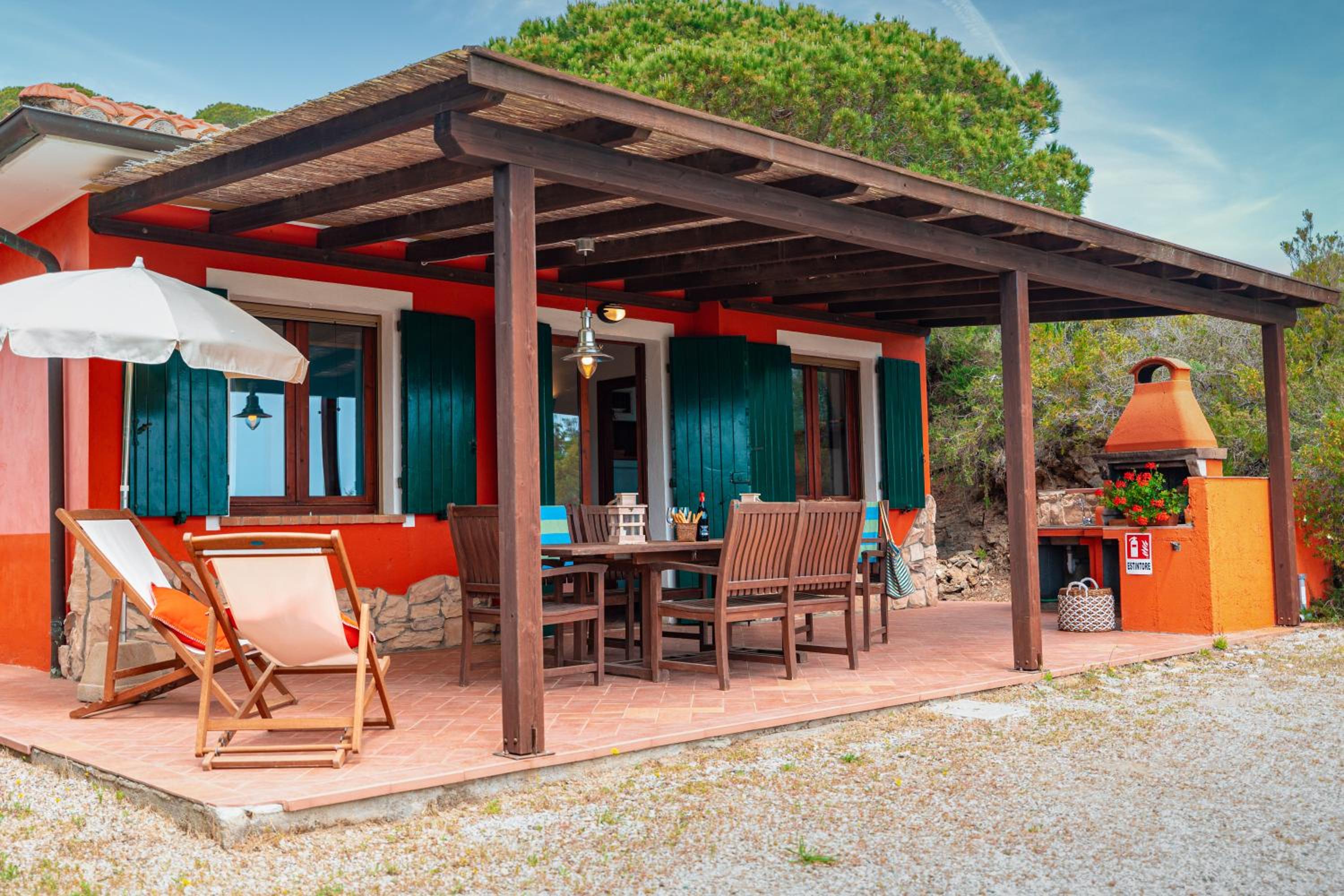 outdoor BBQ area