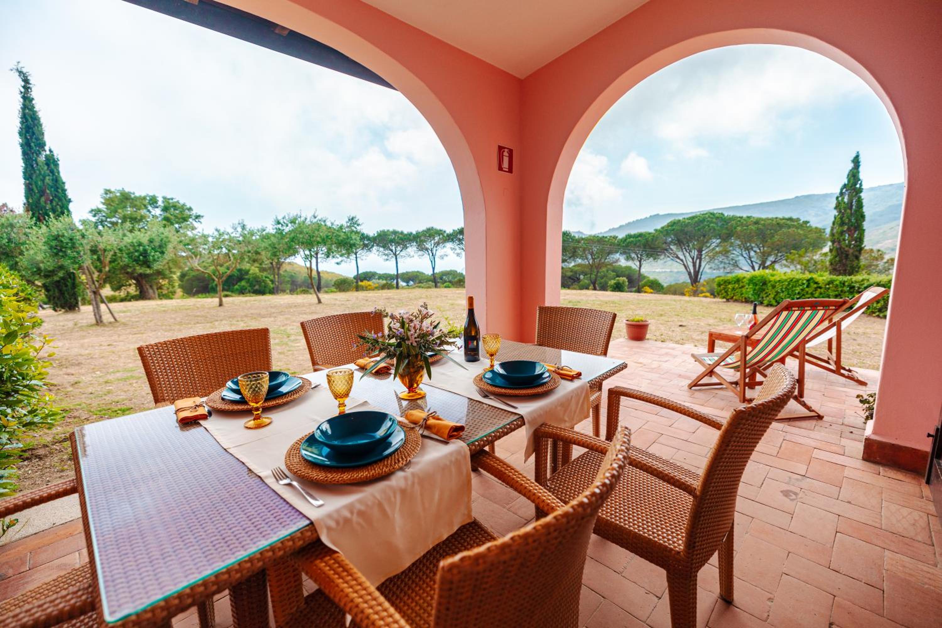 outdoor BBQ area
