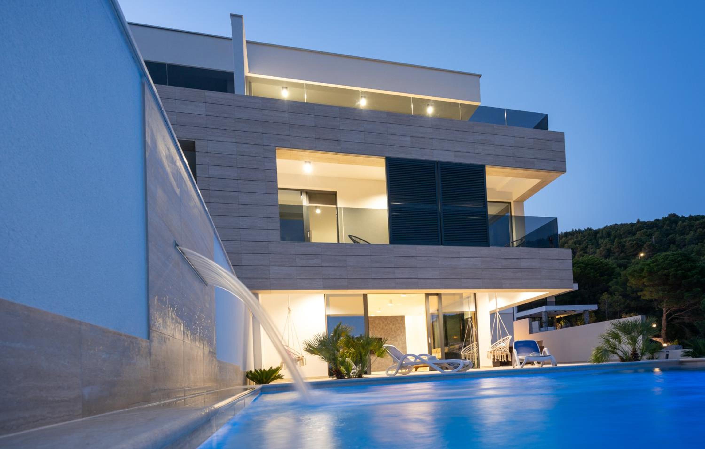 Villa Adria View Exklusive Villa am Meer mit Pool und BBQ für 8 Personen