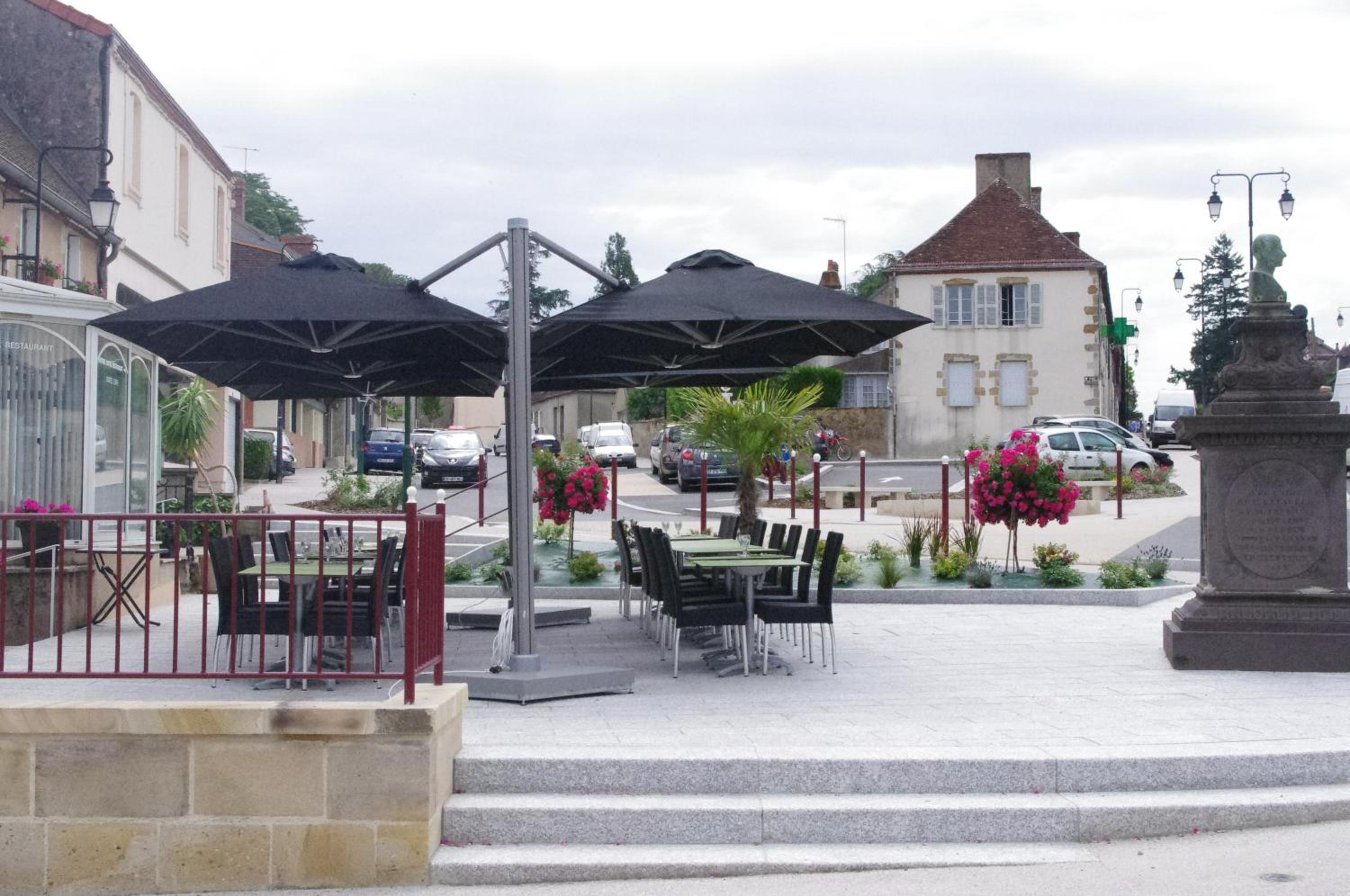 outdoor BBQ area