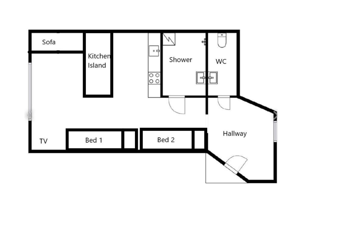 Rustic black and white studio