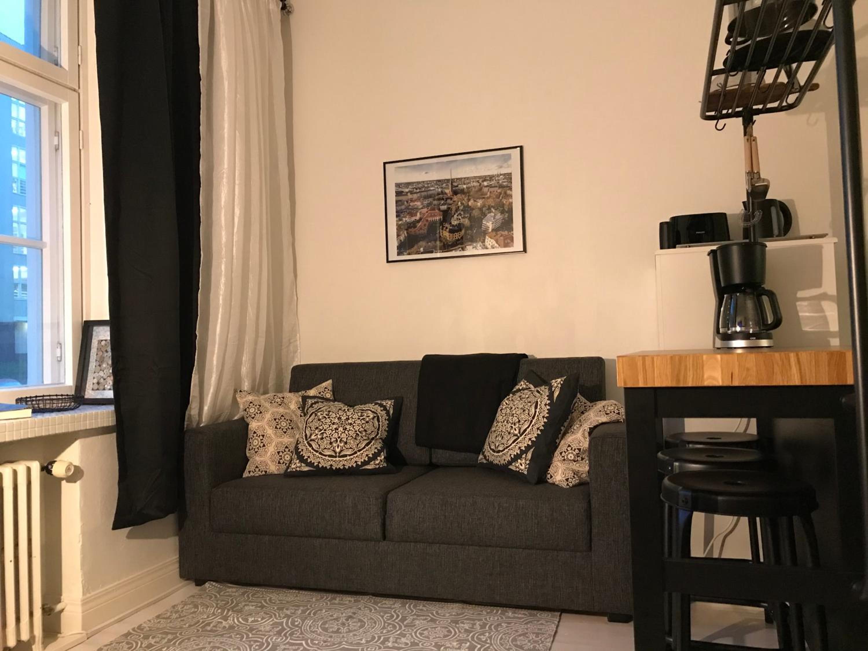 Rustic black and white studio