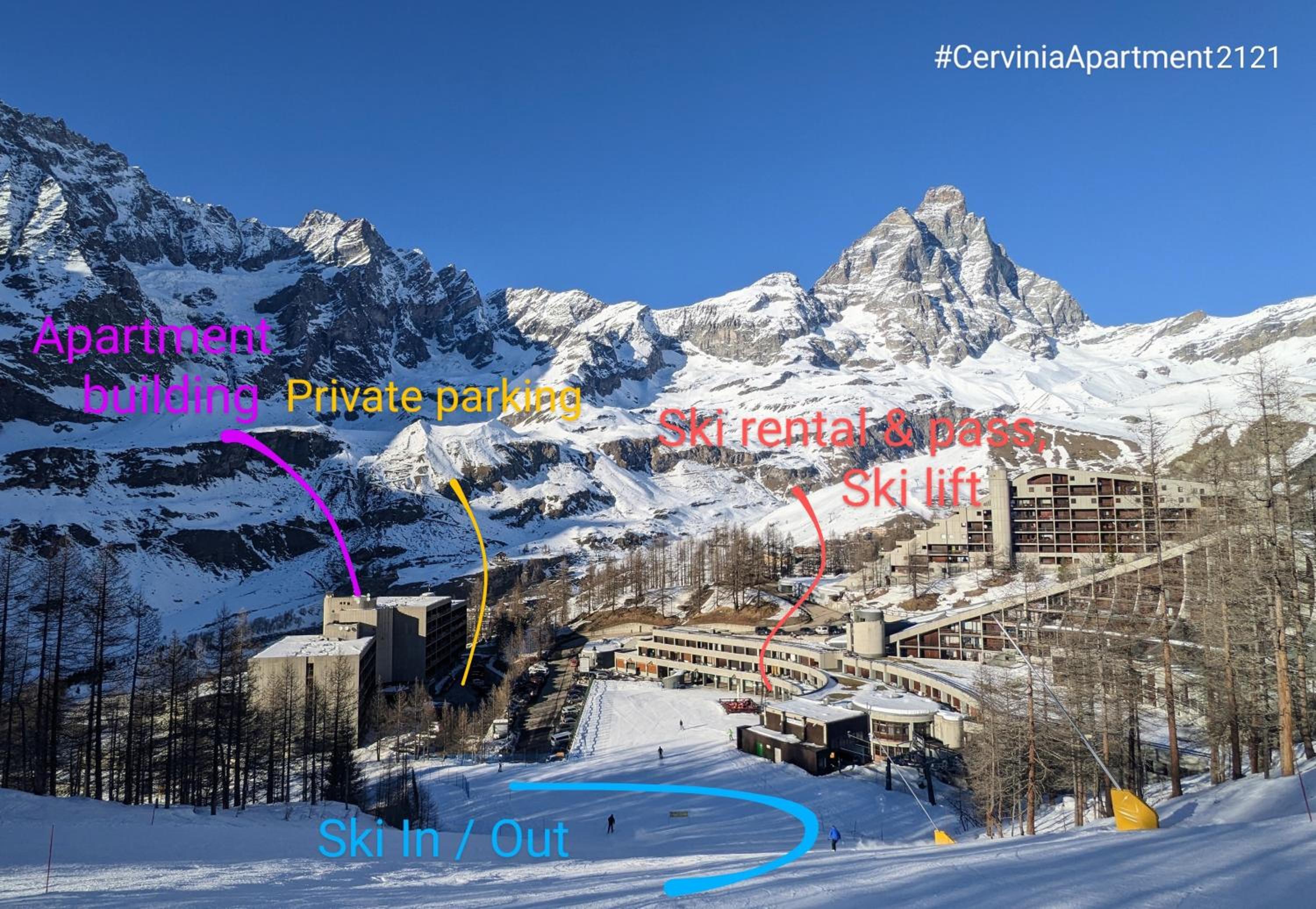 Cervinia Apartment 2121 - Ski & Mountain Panorama view 4