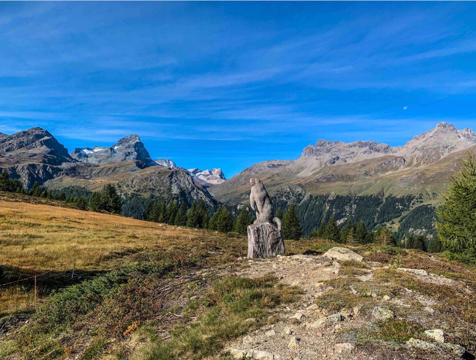 Heimelige Ferienwohnung mit Sicht in die Bergwelt