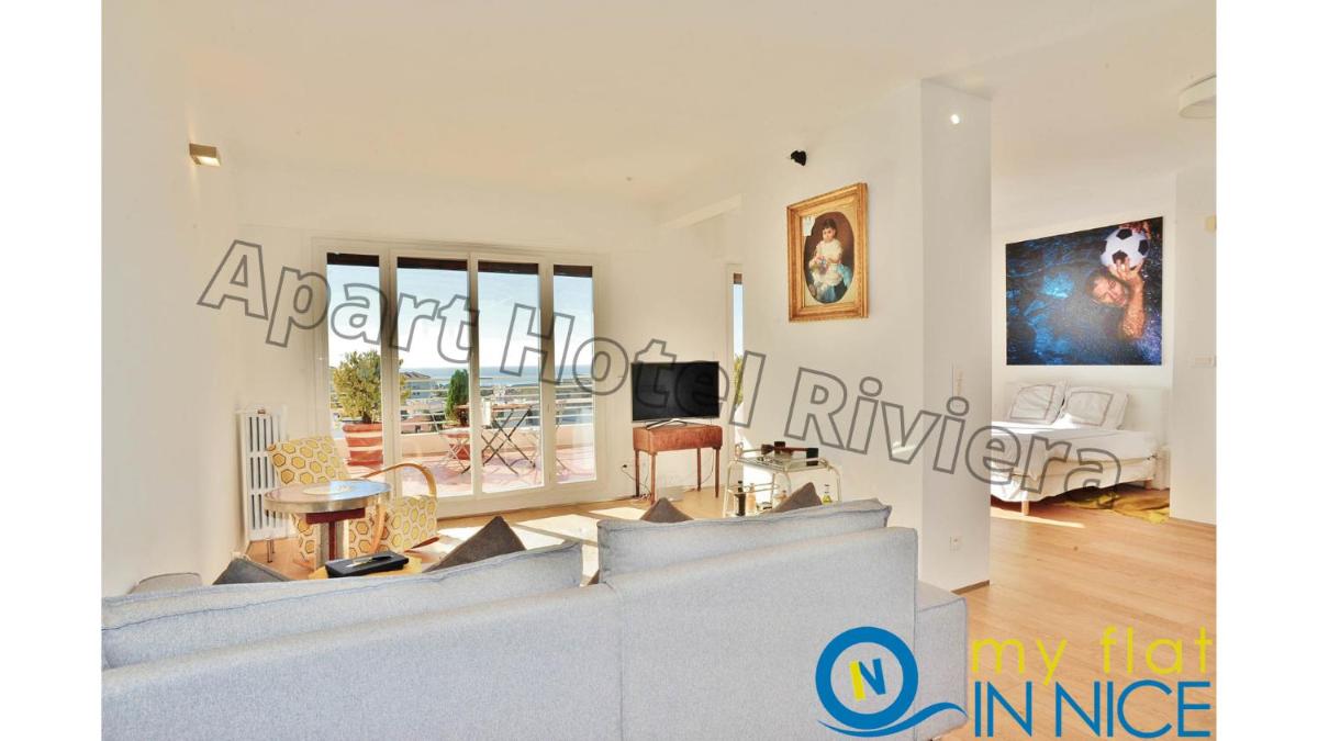 ApartHotel Riviera - Nice Cimiez - Luxueux Loft Appartement AC - Sea View - 2 Larges Terrasses - Esprit Penthouse - 2 Pièces - TERRASSE LOFT CIMIEZ photo 2