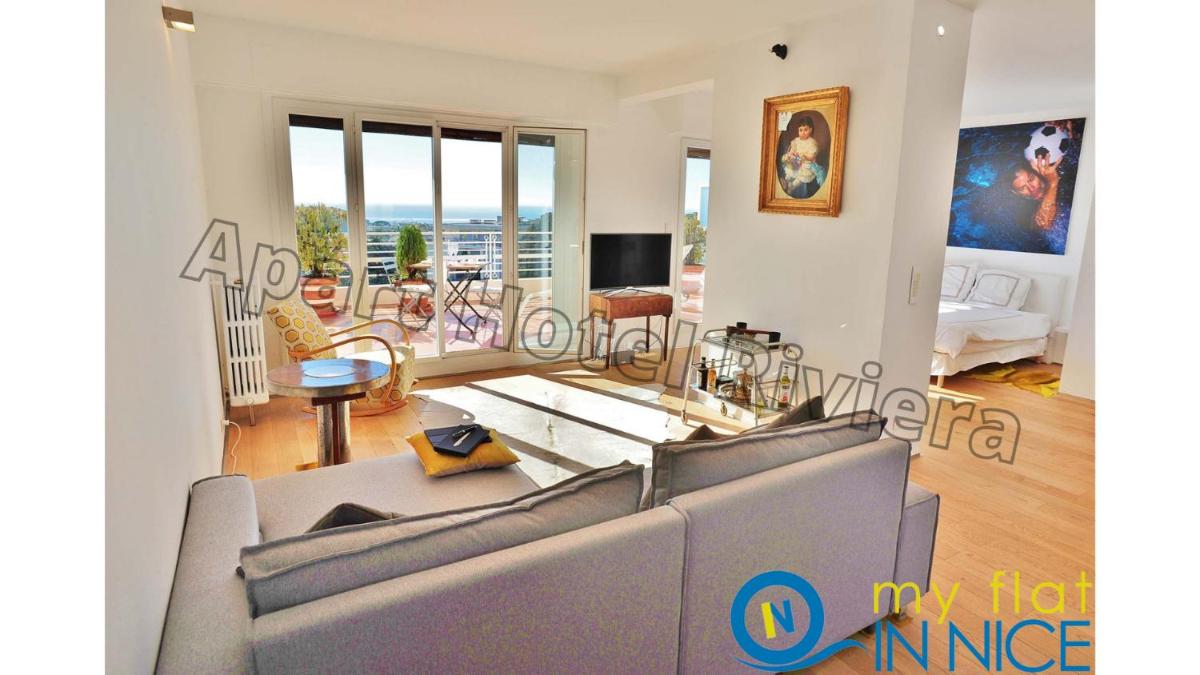 ApartHotel Riviera - Nice Cimiez - Luxueux Loft Appartement AC - Sea View - 2 Larges Terrasses - Esprit Penthouse - 2 Pièces - TERRASSE LOFT CIMIEZ photo 3