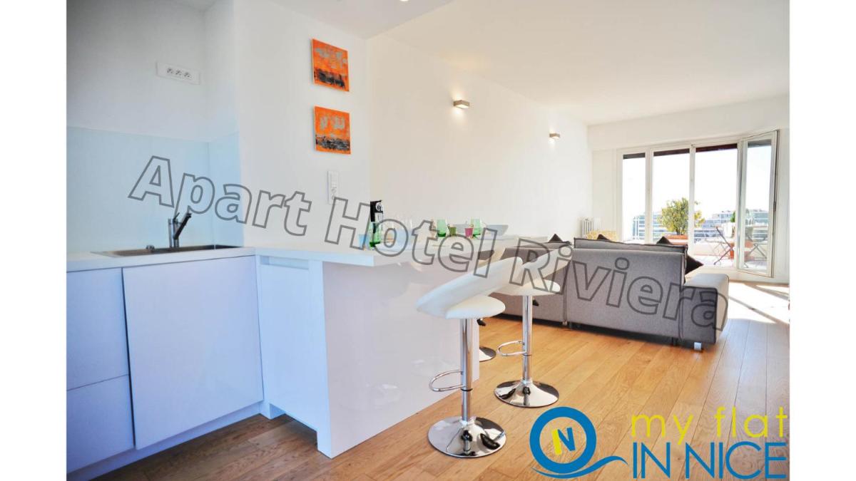 ApartHotel Riviera - Nice Cimiez - Luxueux Loft Appartement AC - Sea View - 2 Larges Terrasses - Esprit Penthouse - 2 Pièces - TERRASSE LOFT CIMIEZ photo 4