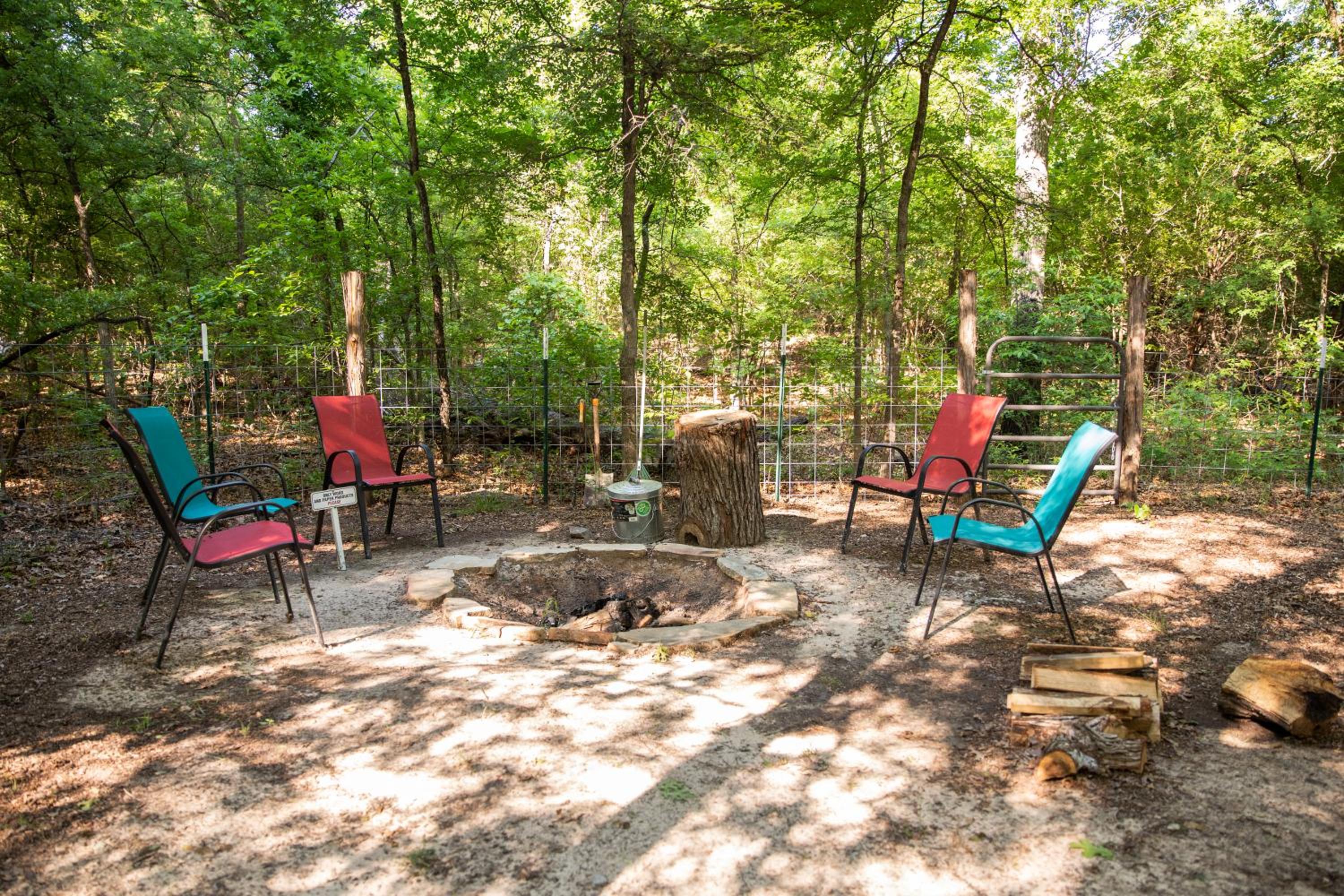 Luxurious African tent wwaterfall on the Brazos River! 350 acres! Tubing! Petting Zoo! view 2