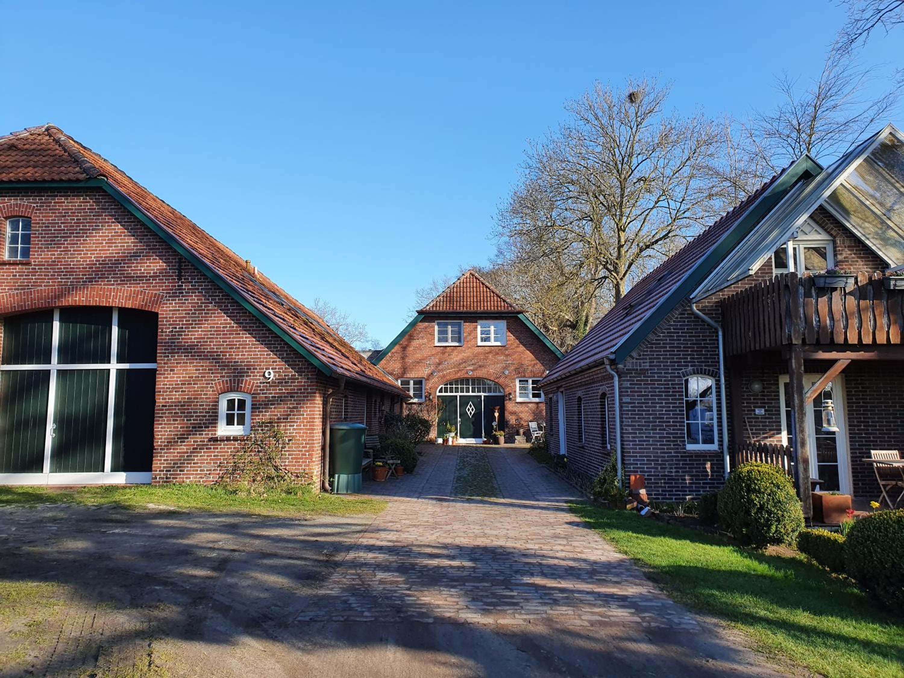 Deichhof Dangast - Ferienwohnung Gartenblick