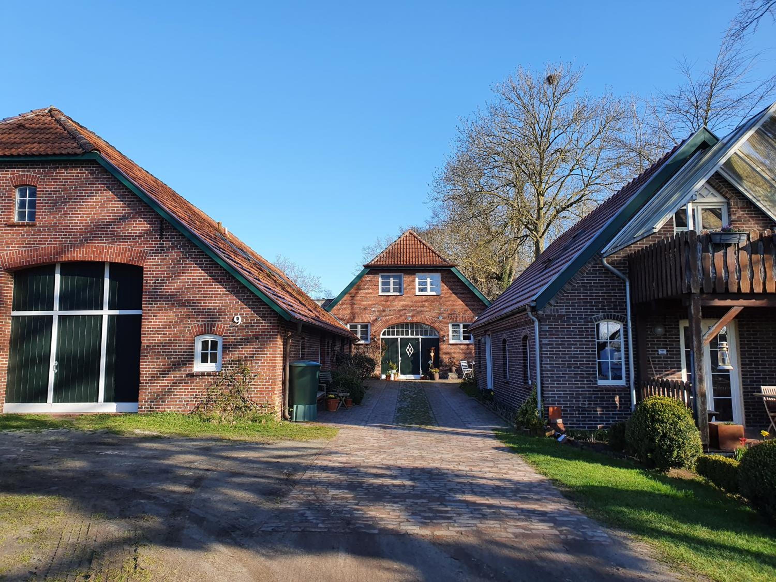 Deichhof Dangast - Ferienwohnung Gartenblick