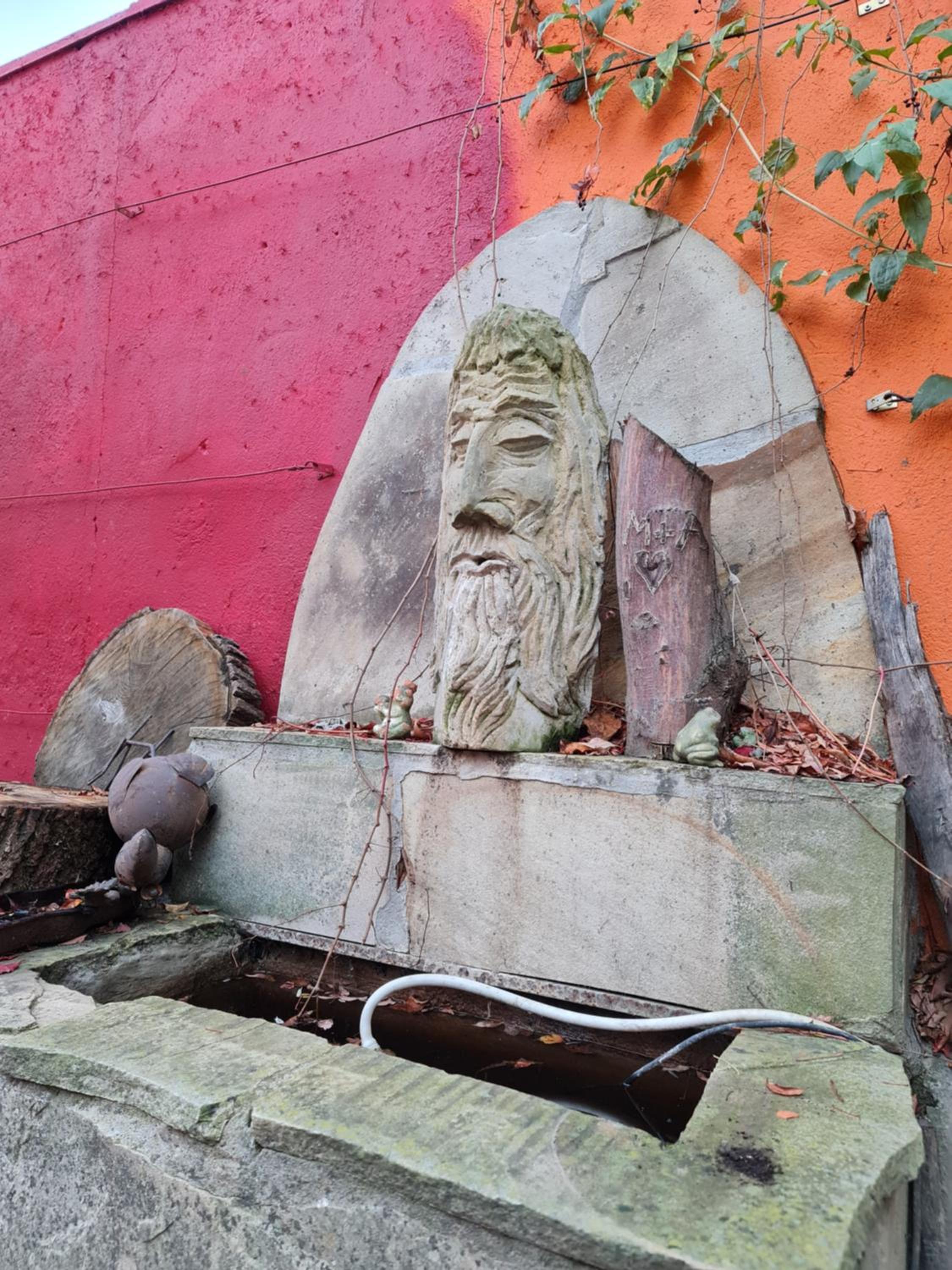 Schönste Lage am Rhein, behagliches Haus mit Kamin.