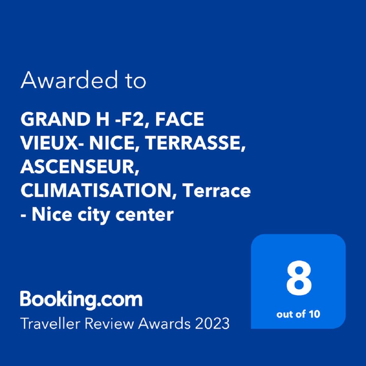 GRAND H -F2, FACE VIEUX- NICE, TERRASSE, ASCENSEUR, CLIMATISATION, Terrace - Nice city center view 4