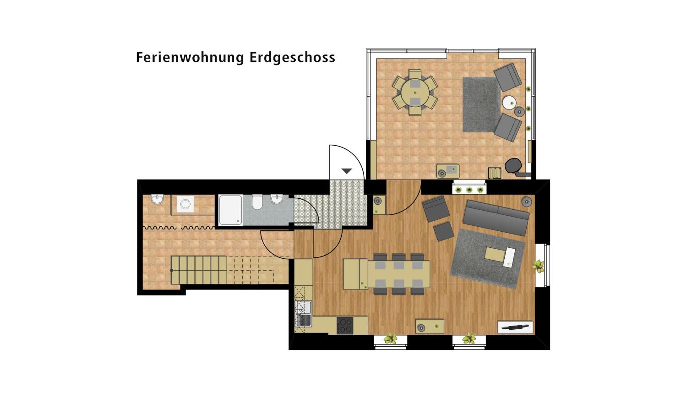 LokoMotel-Wohnung, Luxus Ferienwohnung im Lokschuppen