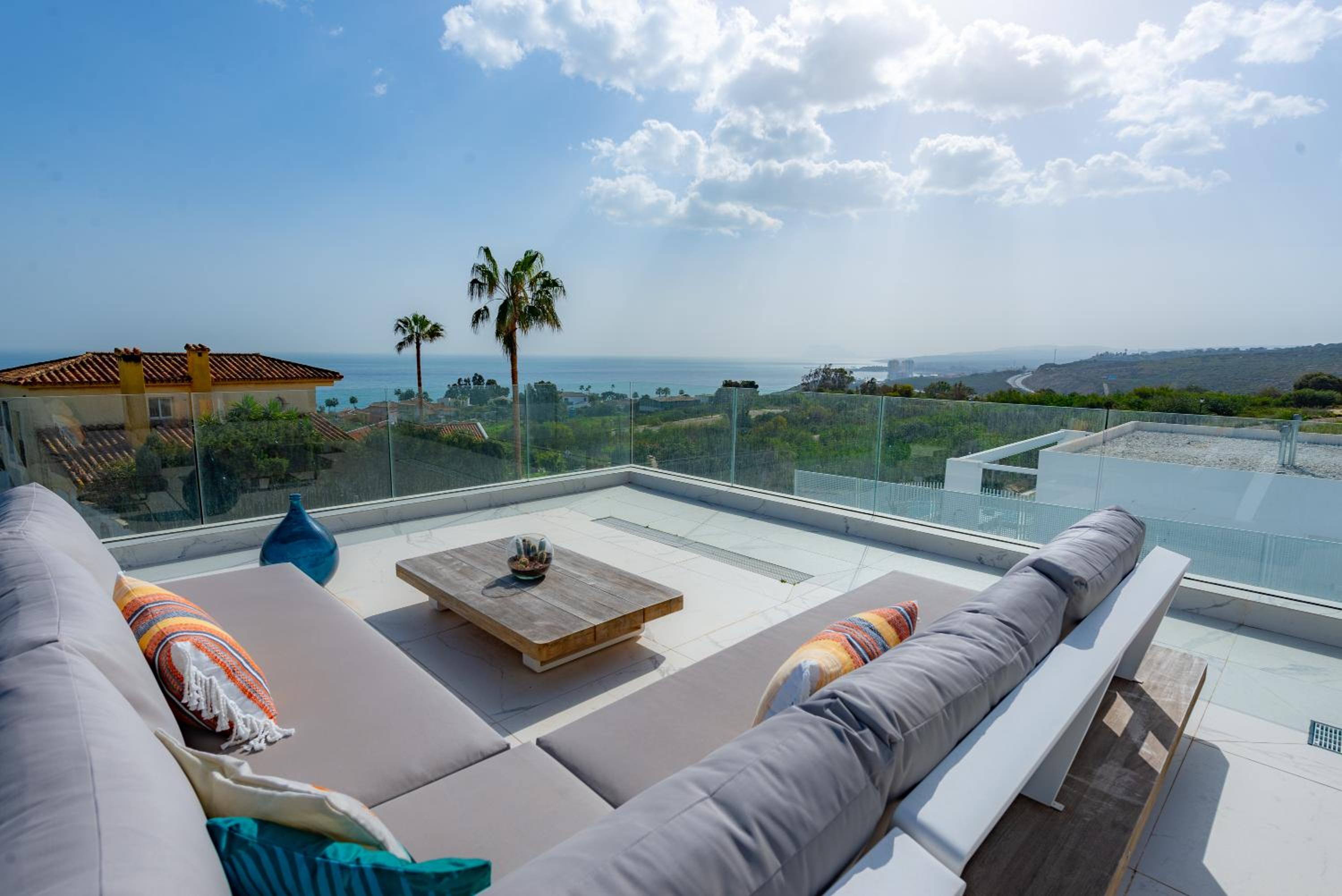 luxurious villa MOGA overlooking the sea and Gibraltar