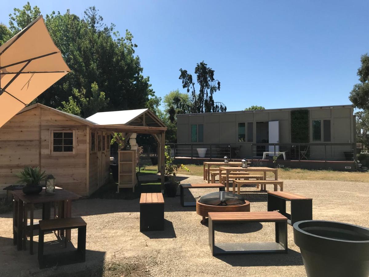 outdoor BBQ area