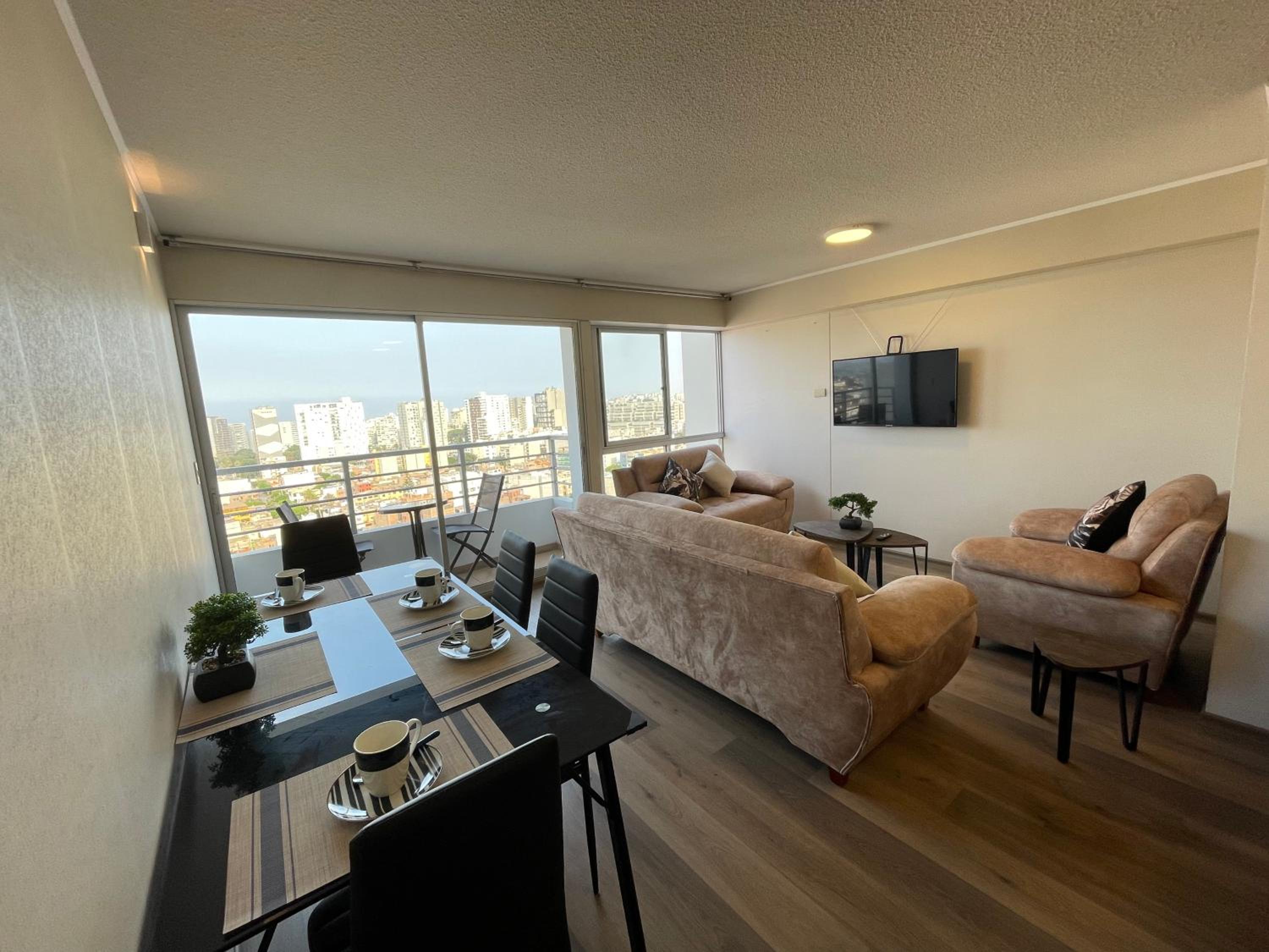 Acogedora habitación con vista al mar de Barranco view 4