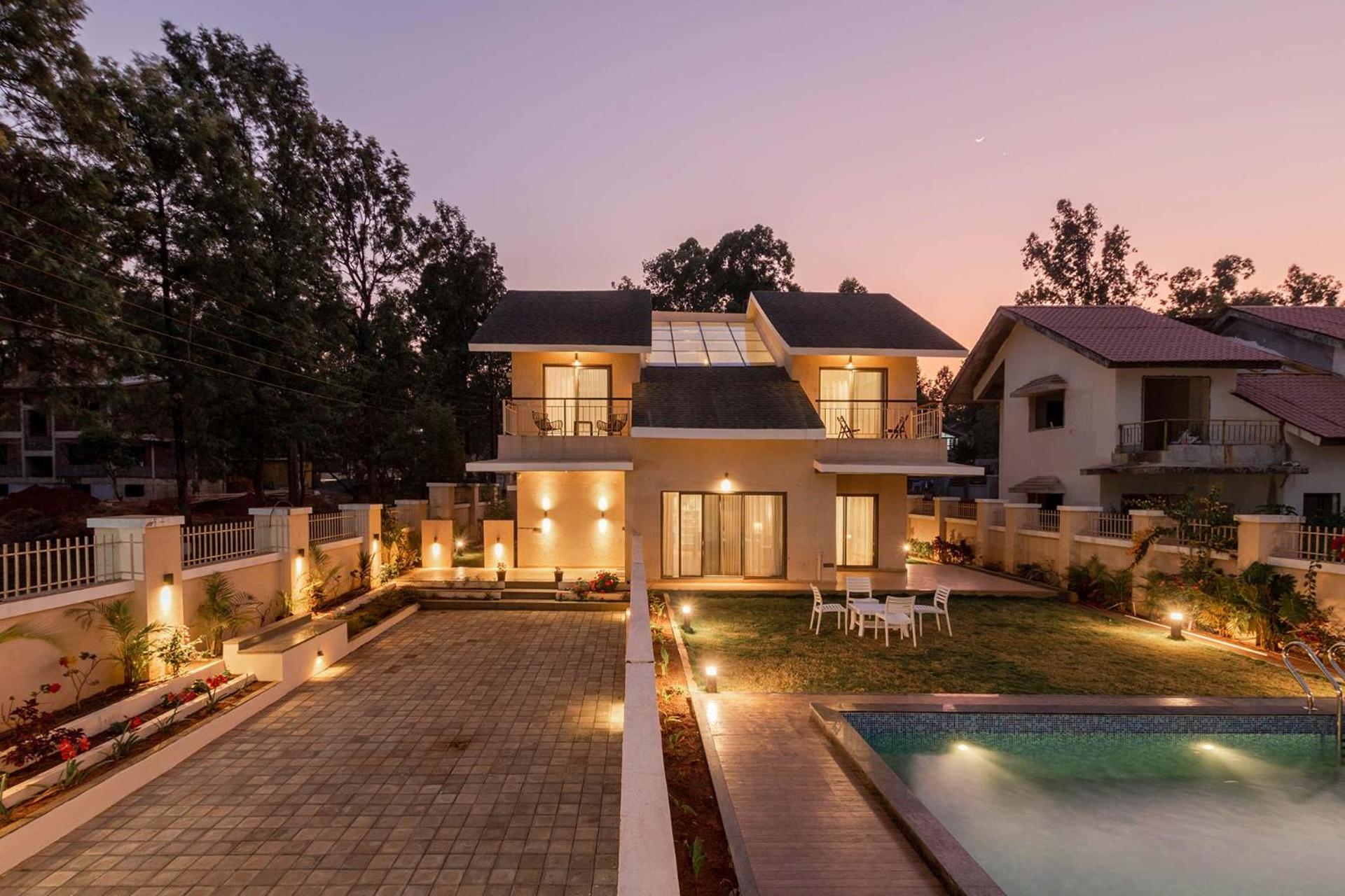 StayVista's Enchanting Haven - Modern Interiors, Sprawling Lawn with Gazebo, Swimming Pool, Indoor Games view 2