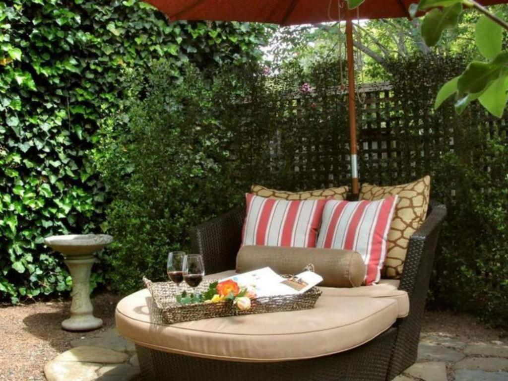 outdoor BBQ area