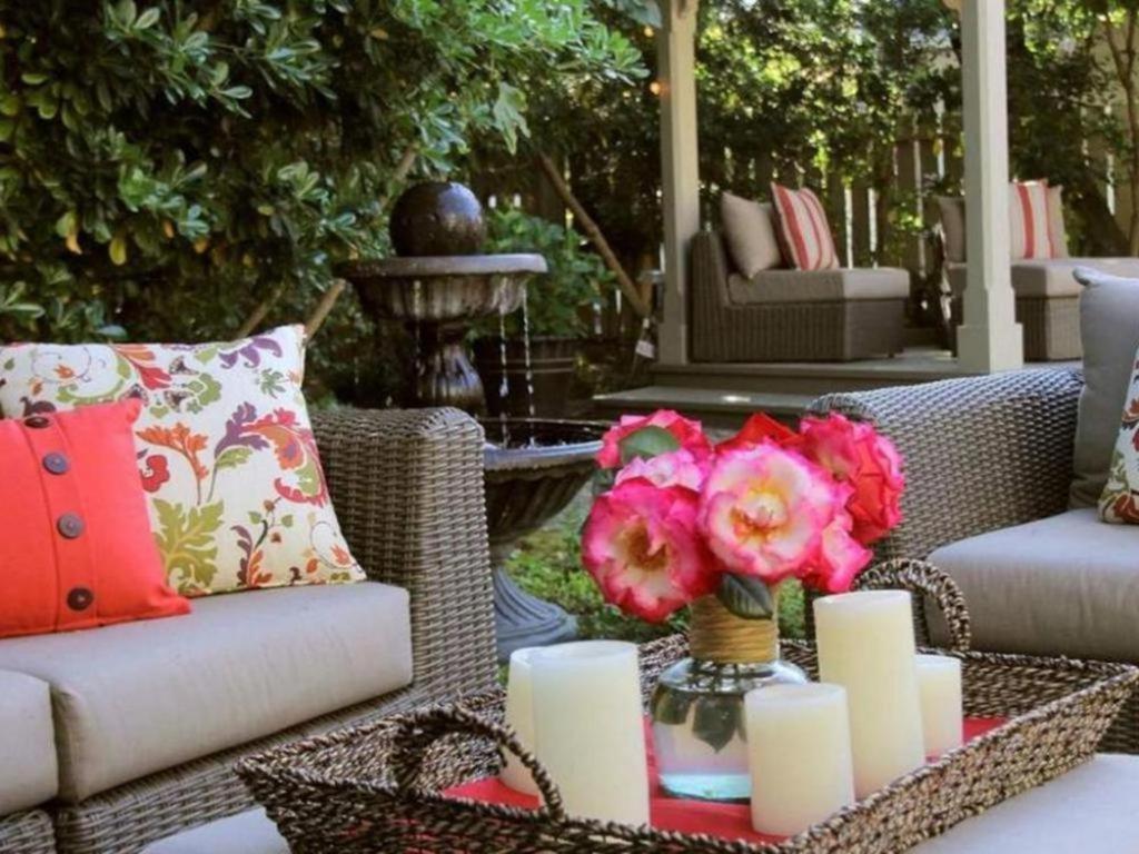 outdoor BBQ area