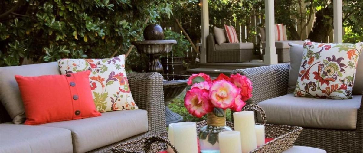 outdoor BBQ area