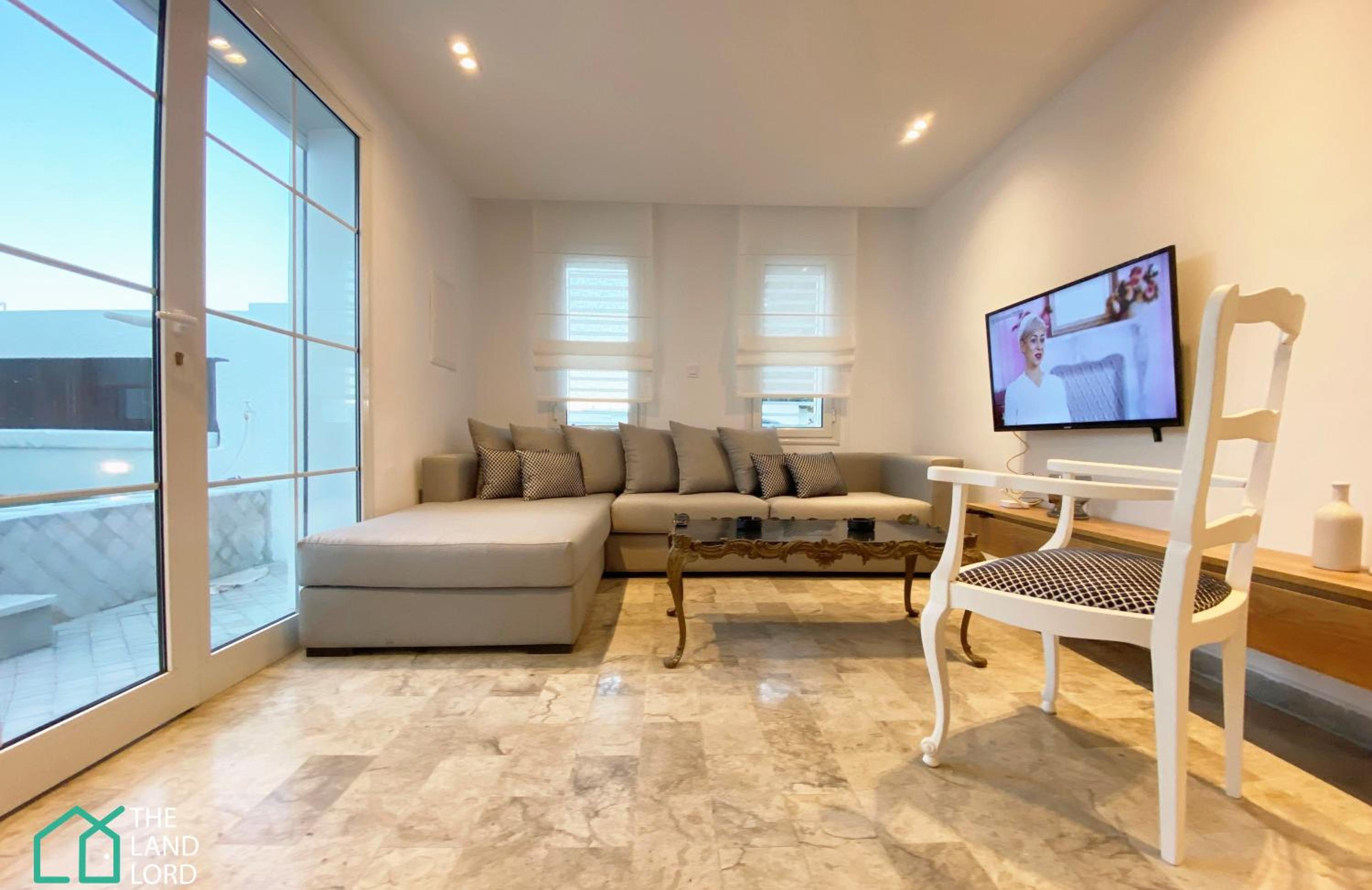 New 1 bd with garden and sea side at Marsa Cornich view 5