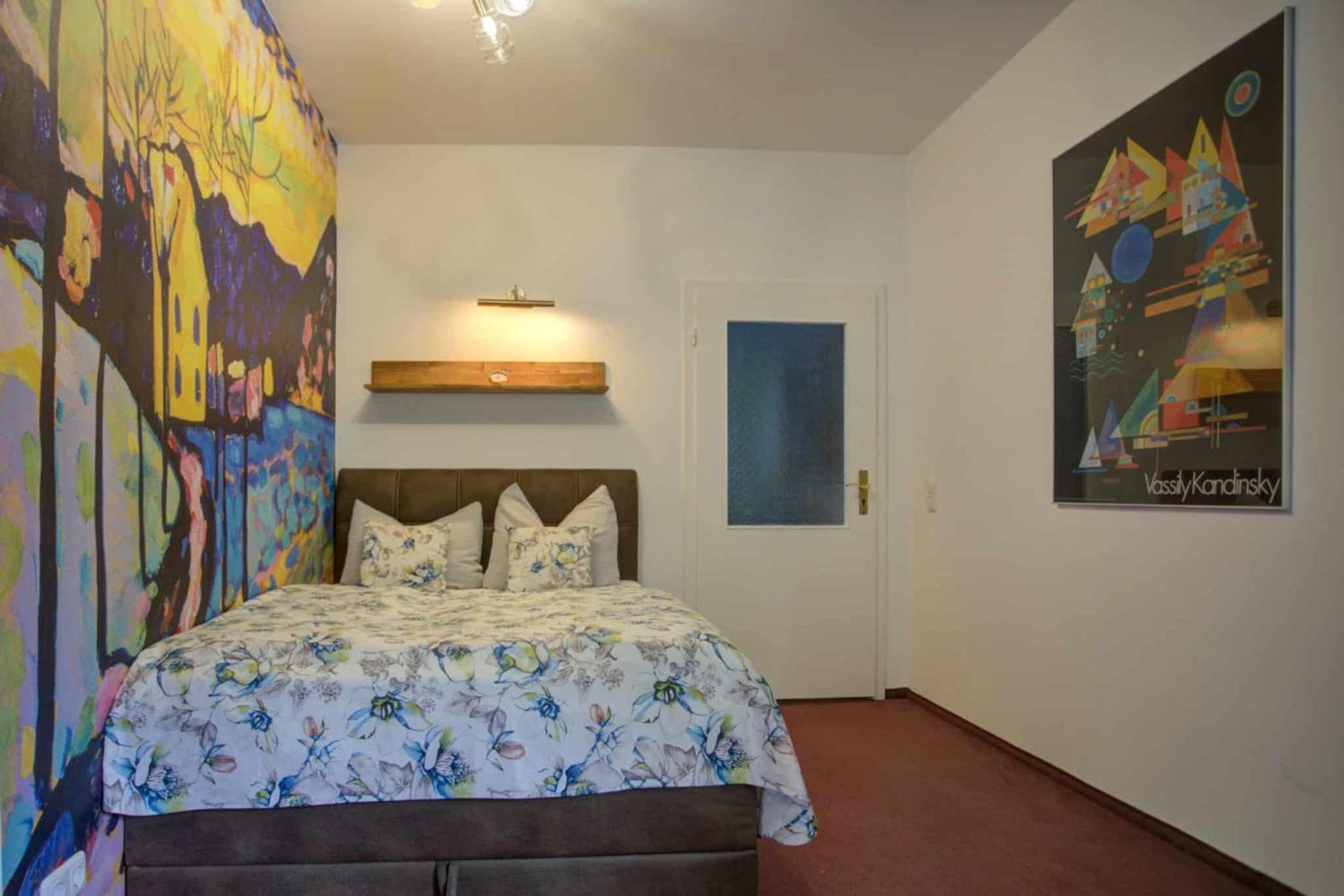 Strandvilla Hubertus Boltenhagen - H7 - Ferienwohnung Maisonette Apartment Kandinsky mit seitlichem Meerblick Parkplatz WLAN voll ausgestattete Küche Garte