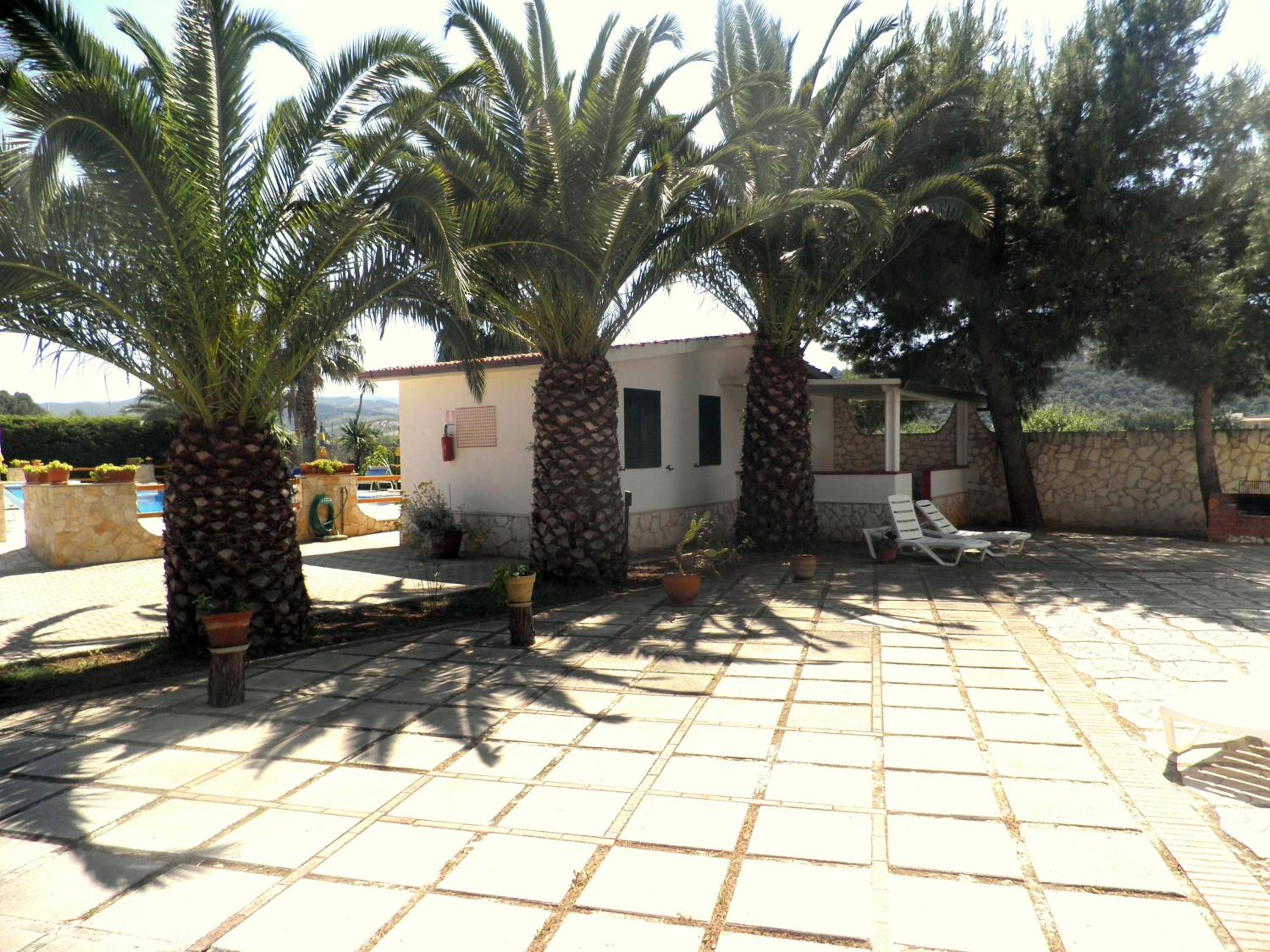 outdoor BBQ area