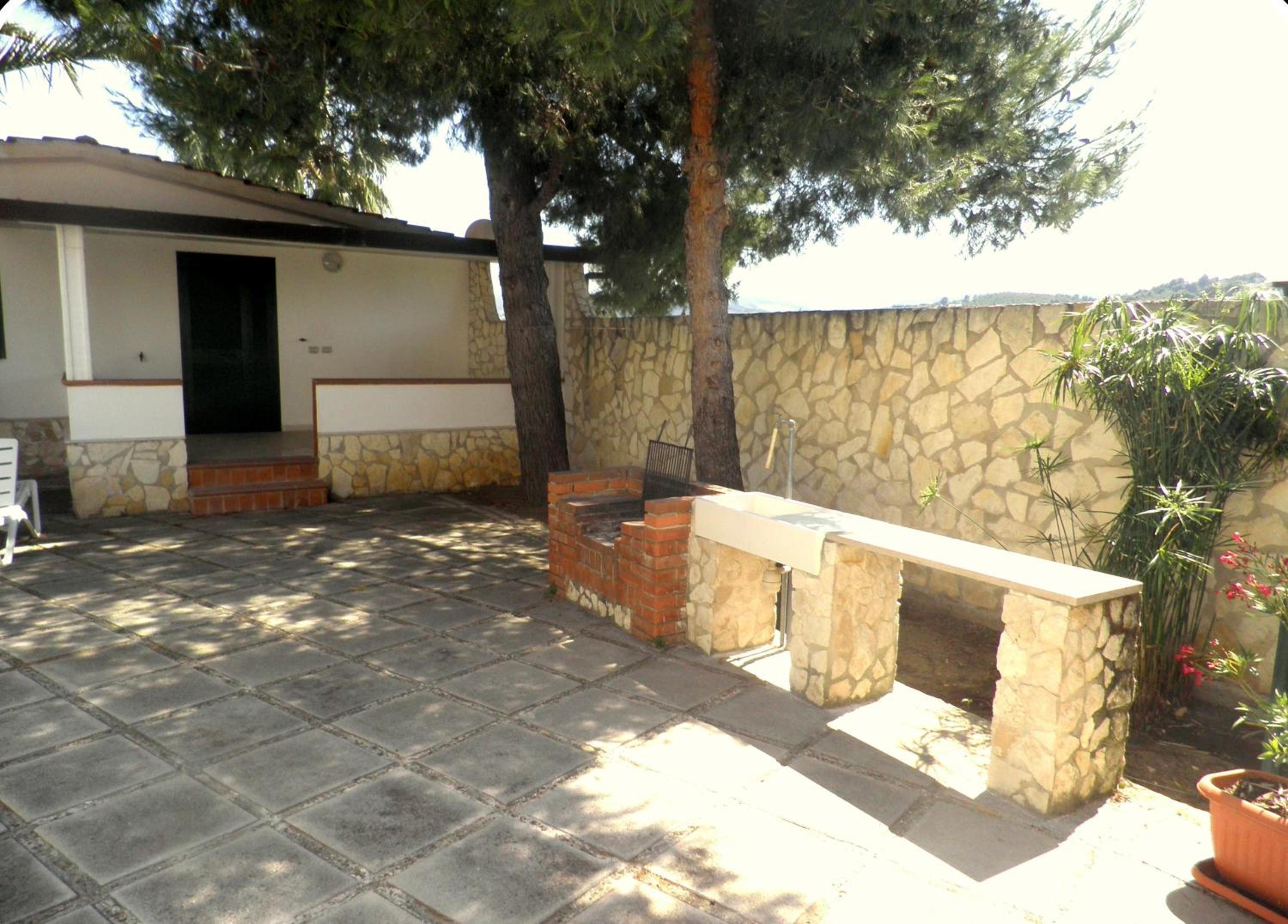 outdoor BBQ area