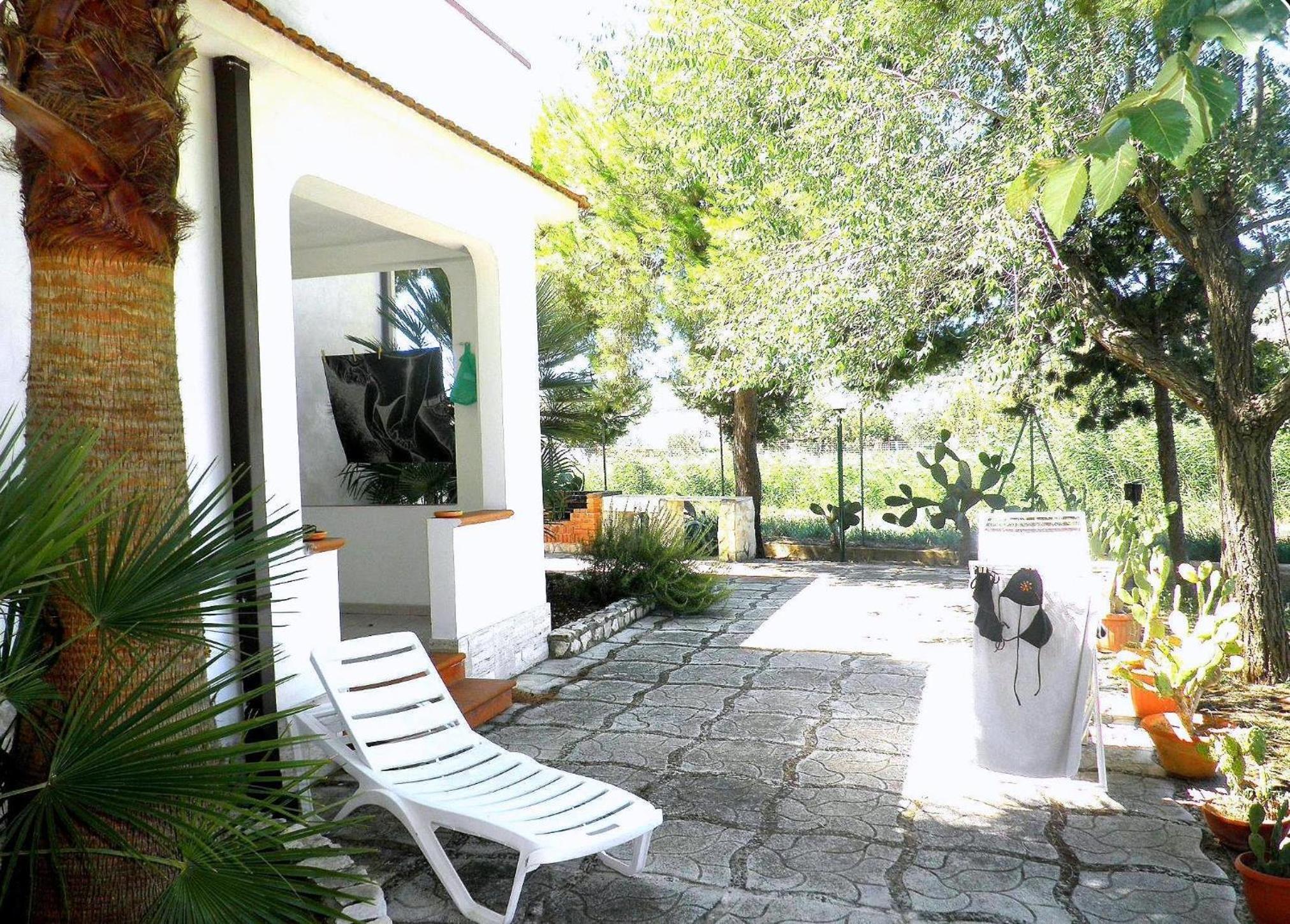 outdoor BBQ area