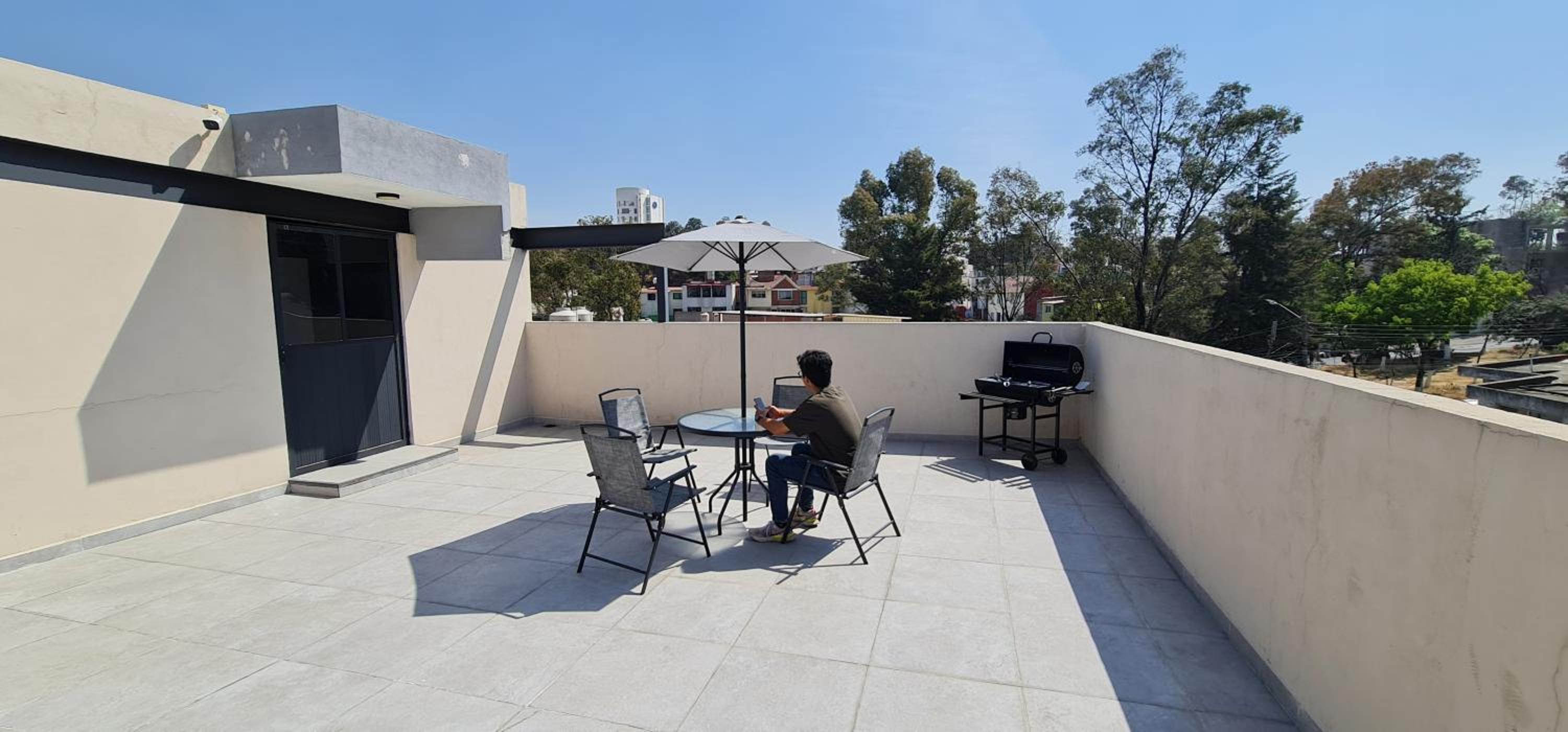 R10 DOUBLE STUDIO at ITESM CEM Full Services, Shared-Kitchen, Fridge ,Laundry, Smart TV, Parking, Balcony