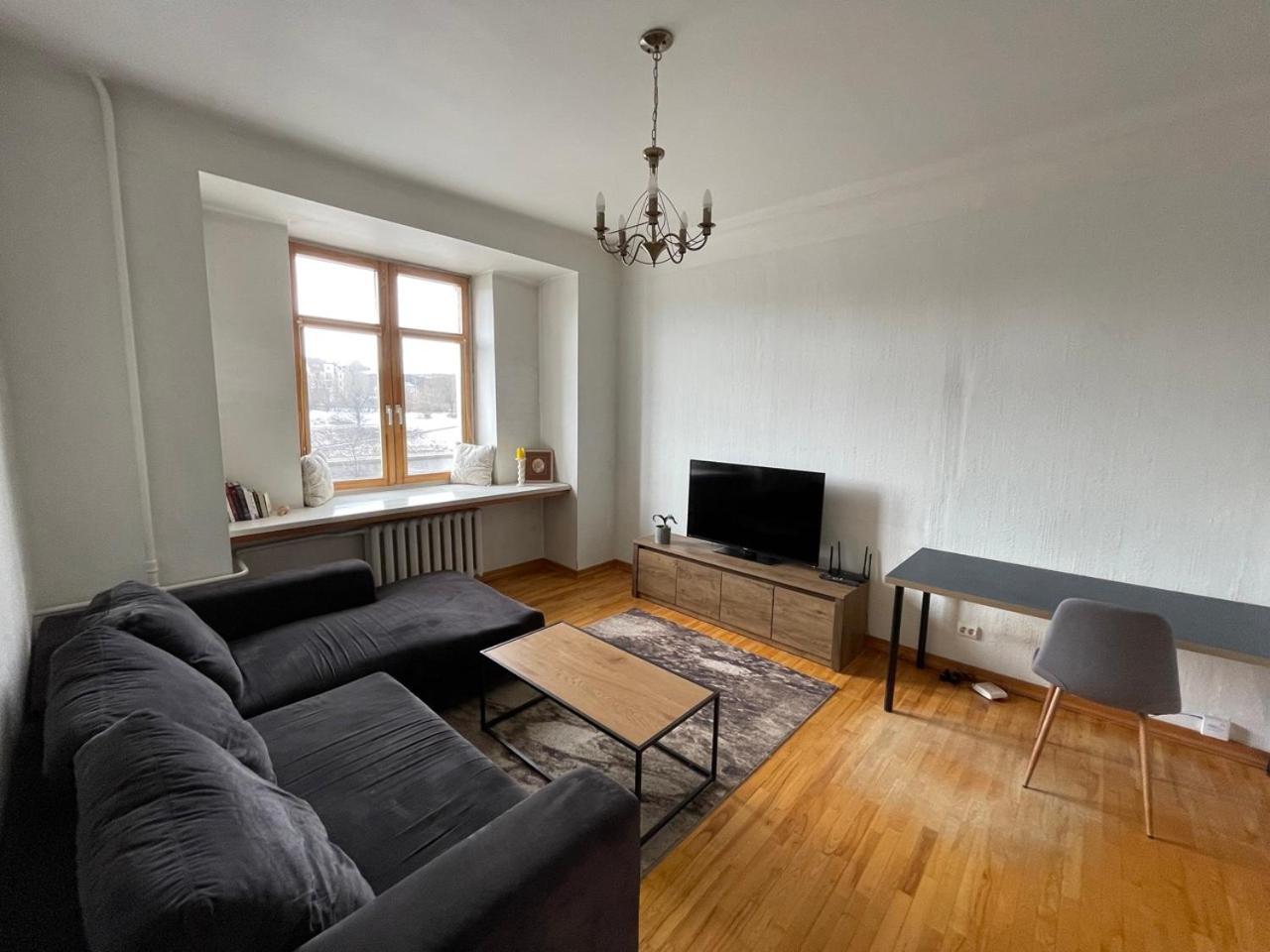 A cozy apartment with a wonderful view of the river in the old town of Vilnius view 2