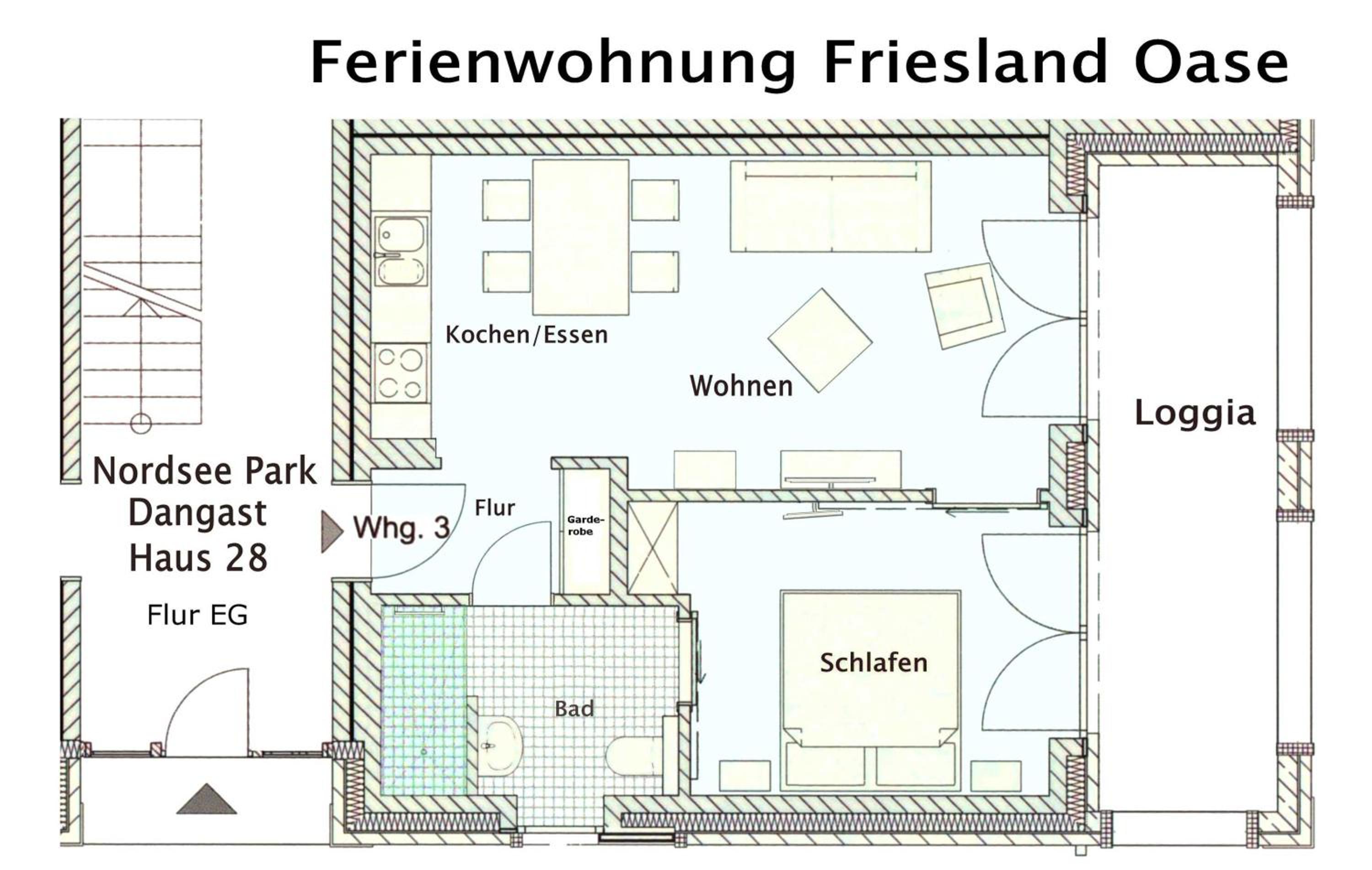 Ferienwohnung Friesland Oase, FeWo Vermittlung Nordsee