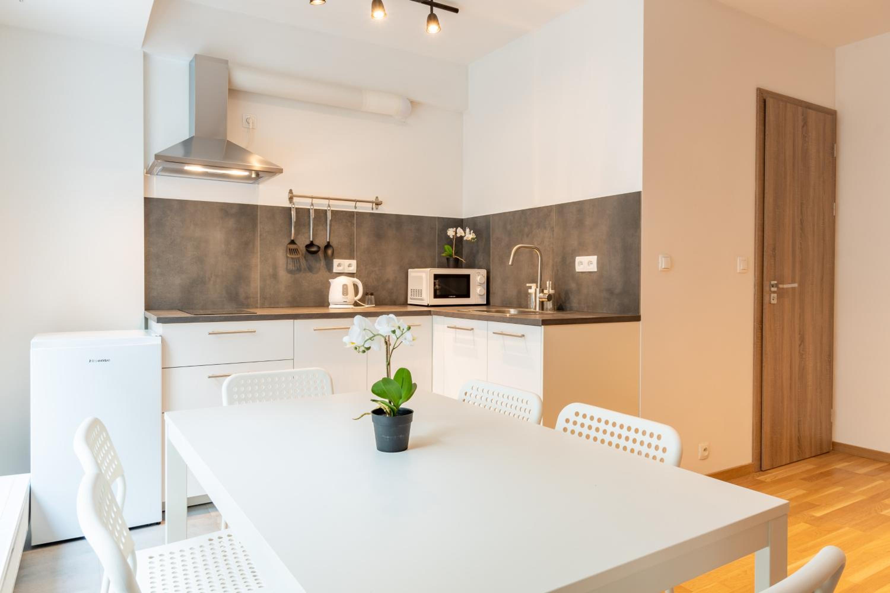 Brand new two room apartment #26 with free secure parking close to center