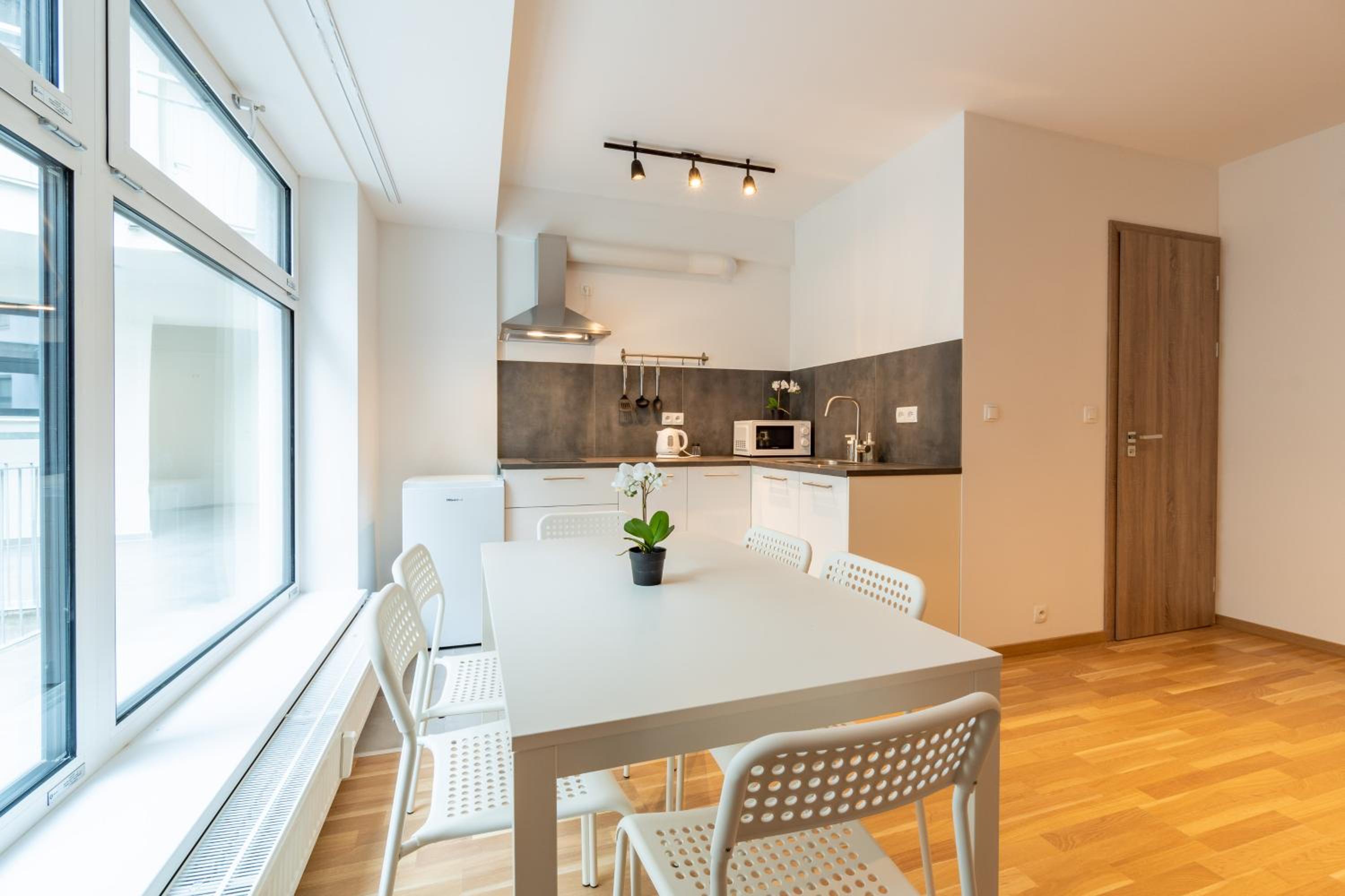 Brand new two room apartment #26 with free secure parking close to center