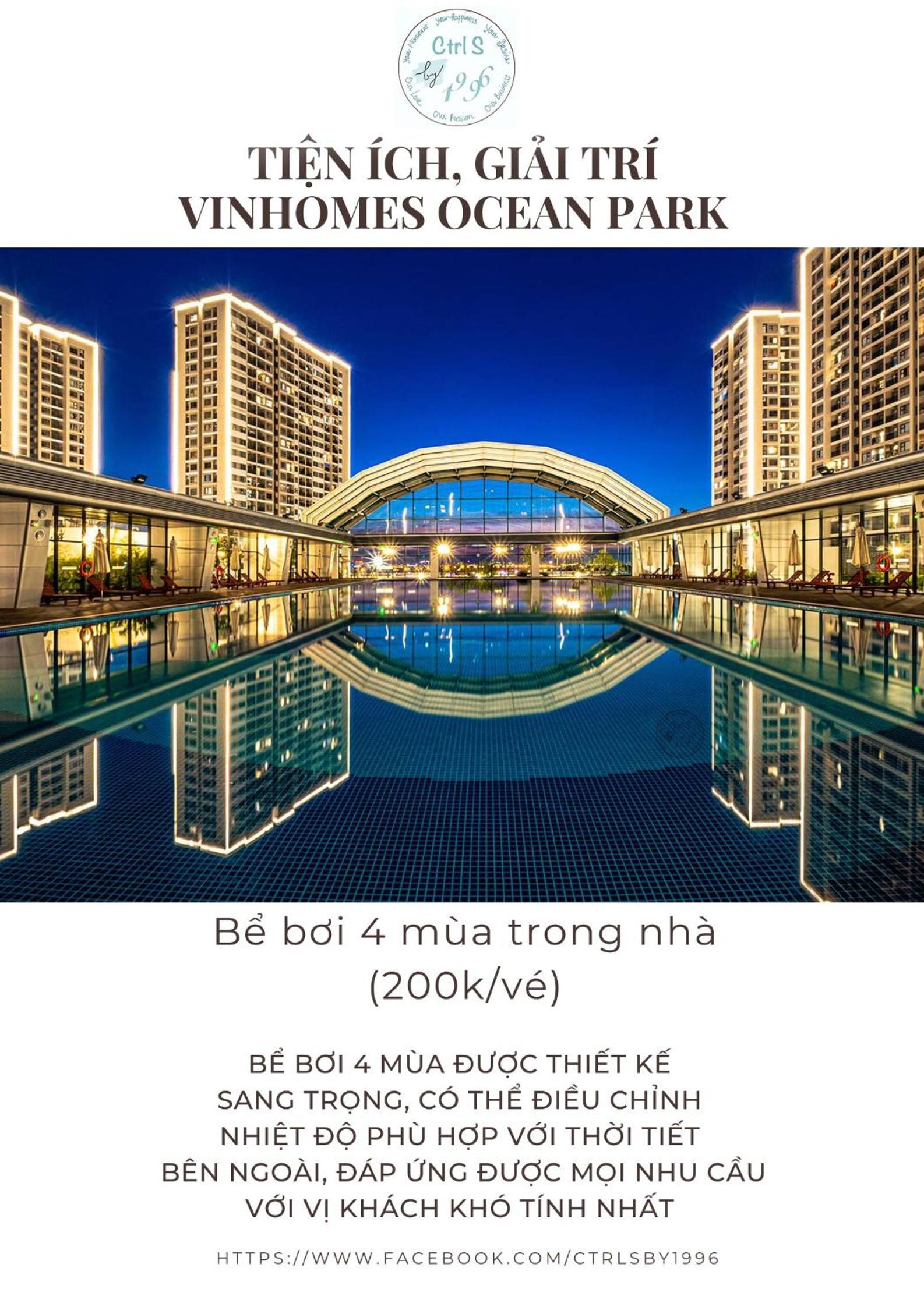 Vinhomes Ocean Park - Ctrl S by 1996 - The Luxe with bathtub - The Light with bathtub and projector - The Vintage with high floor - The Indochine with open