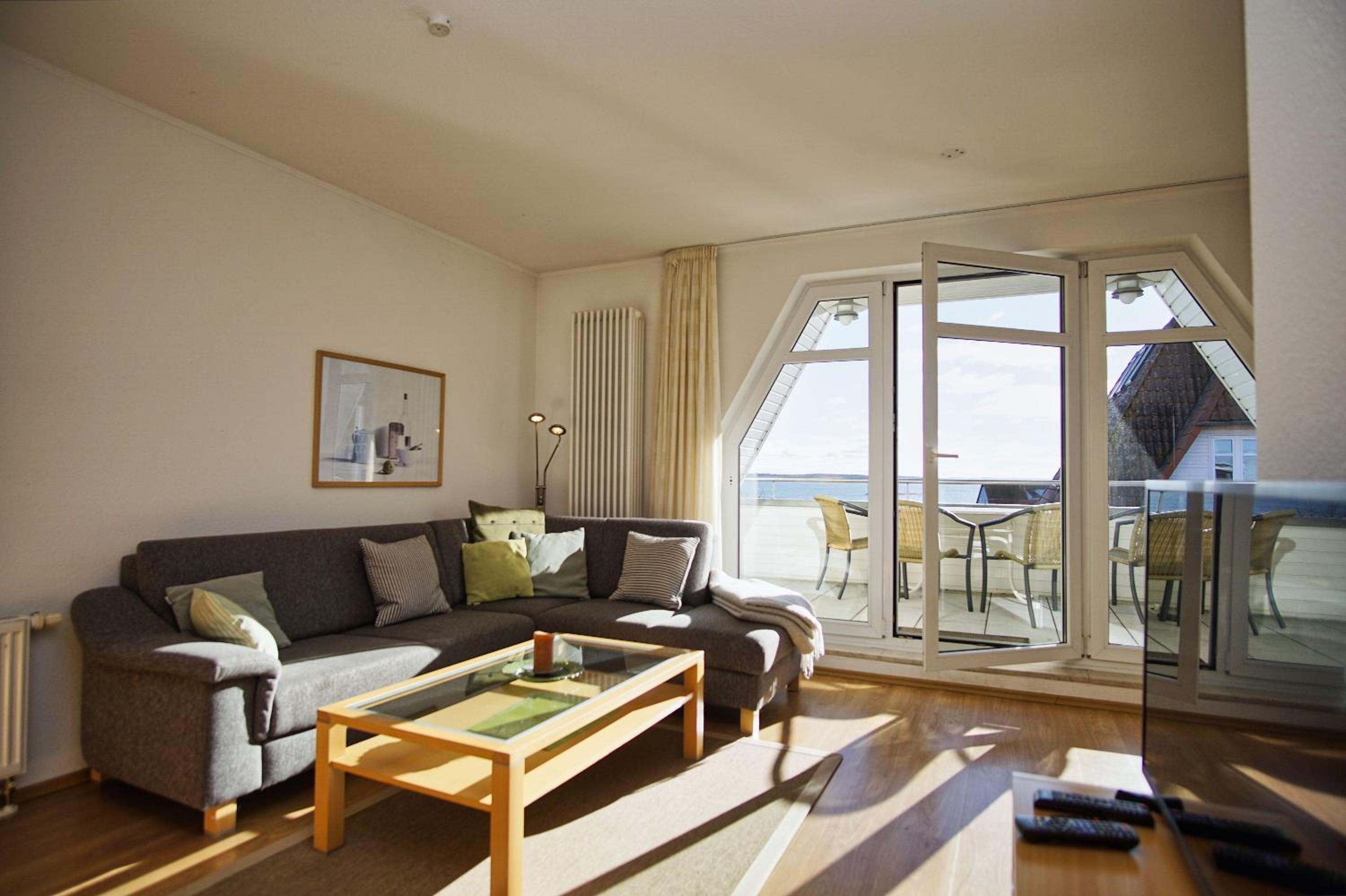 hafennahe Maisonette-Wohnung mit Meerblick, Balkon - Hafenhäuser Breege FeWo 03