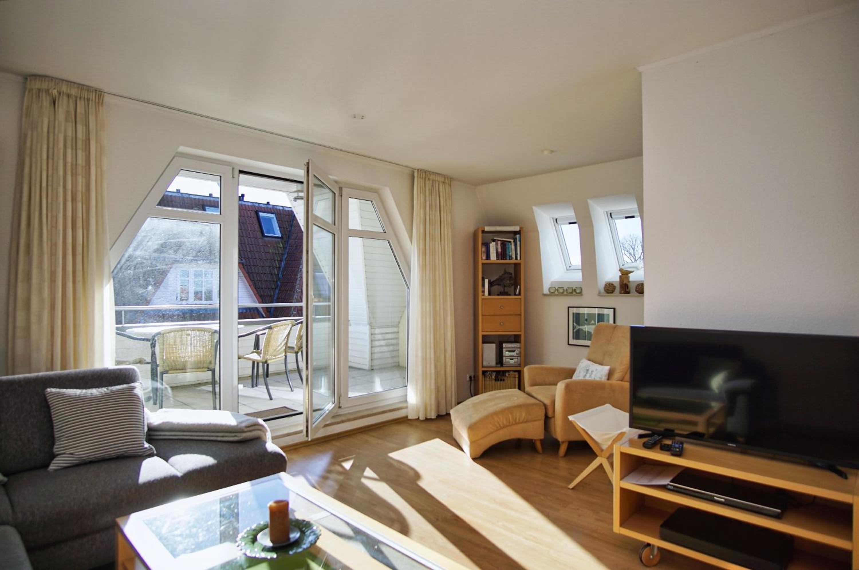 hafennahe Maisonette-Wohnung mit Meerblick, Balkon - Hafenhäuser Breege FeWo 03
