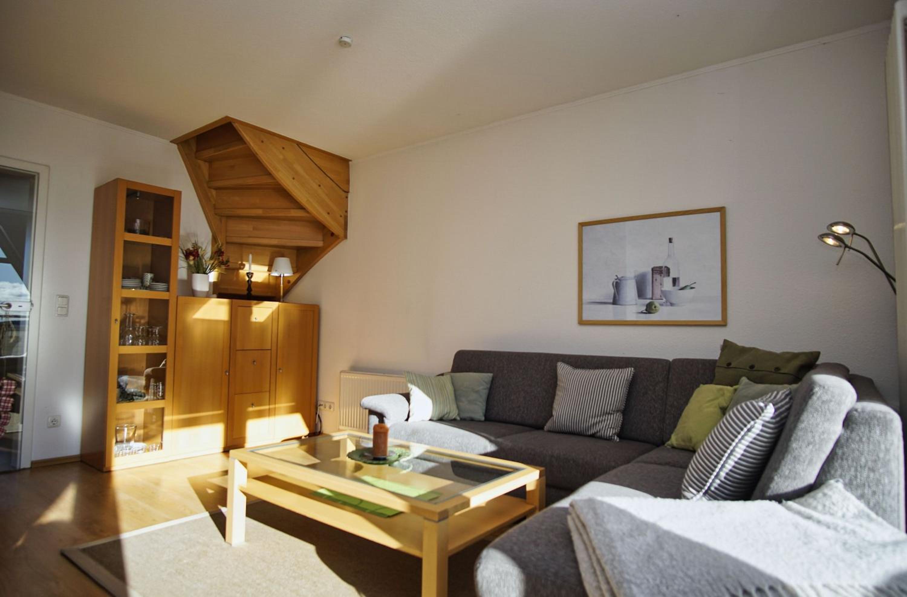 hafennahe Maisonette-Wohnung mit Meerblick, Balkon - Hafenhäuser Breege FeWo 03