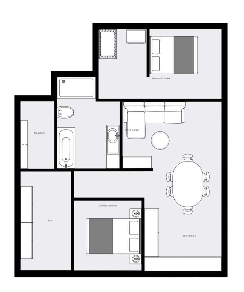 Maison en plein centre avec terrasse et jardin