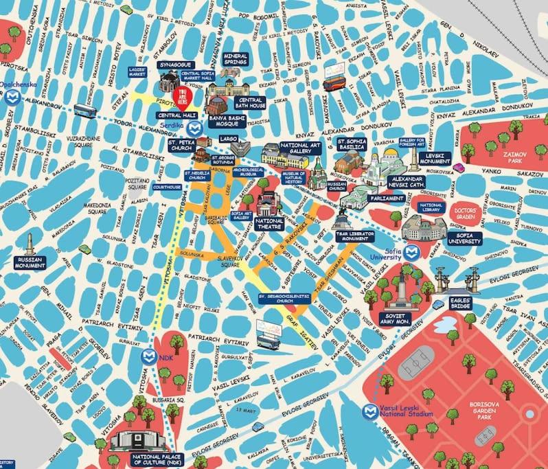 Cozy 1-Bedroom flat in the very Center of Sofia
