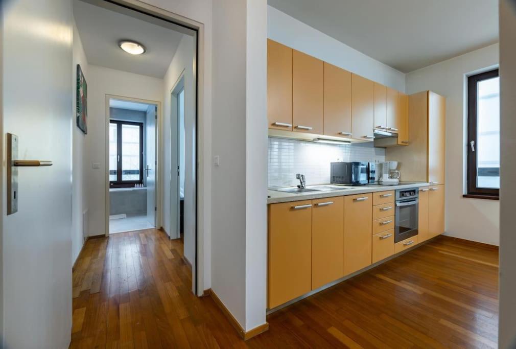 Modern spacious flat with a terrace and a parking